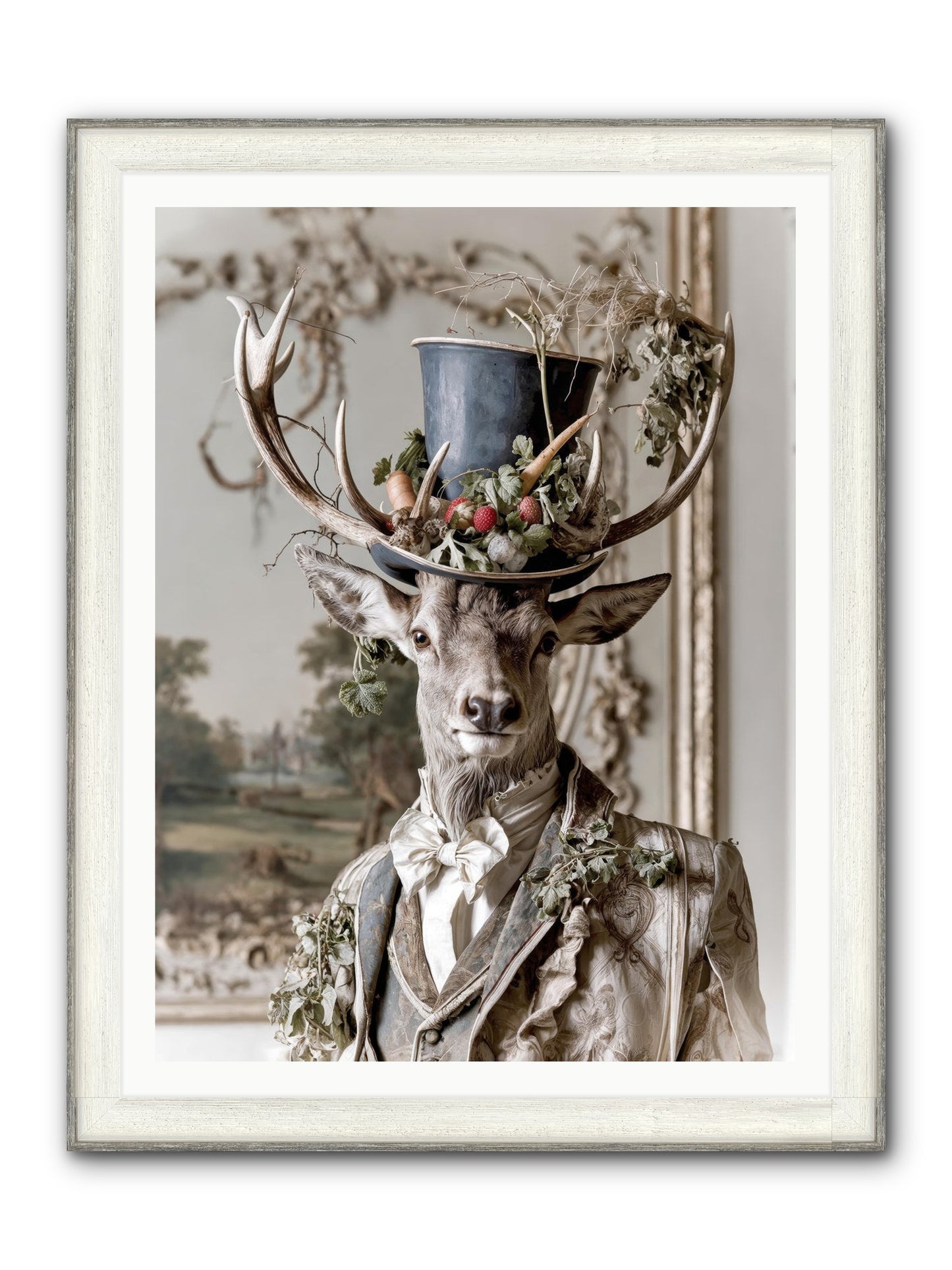 Thornborn Framed Print - Driftwood White 36x48