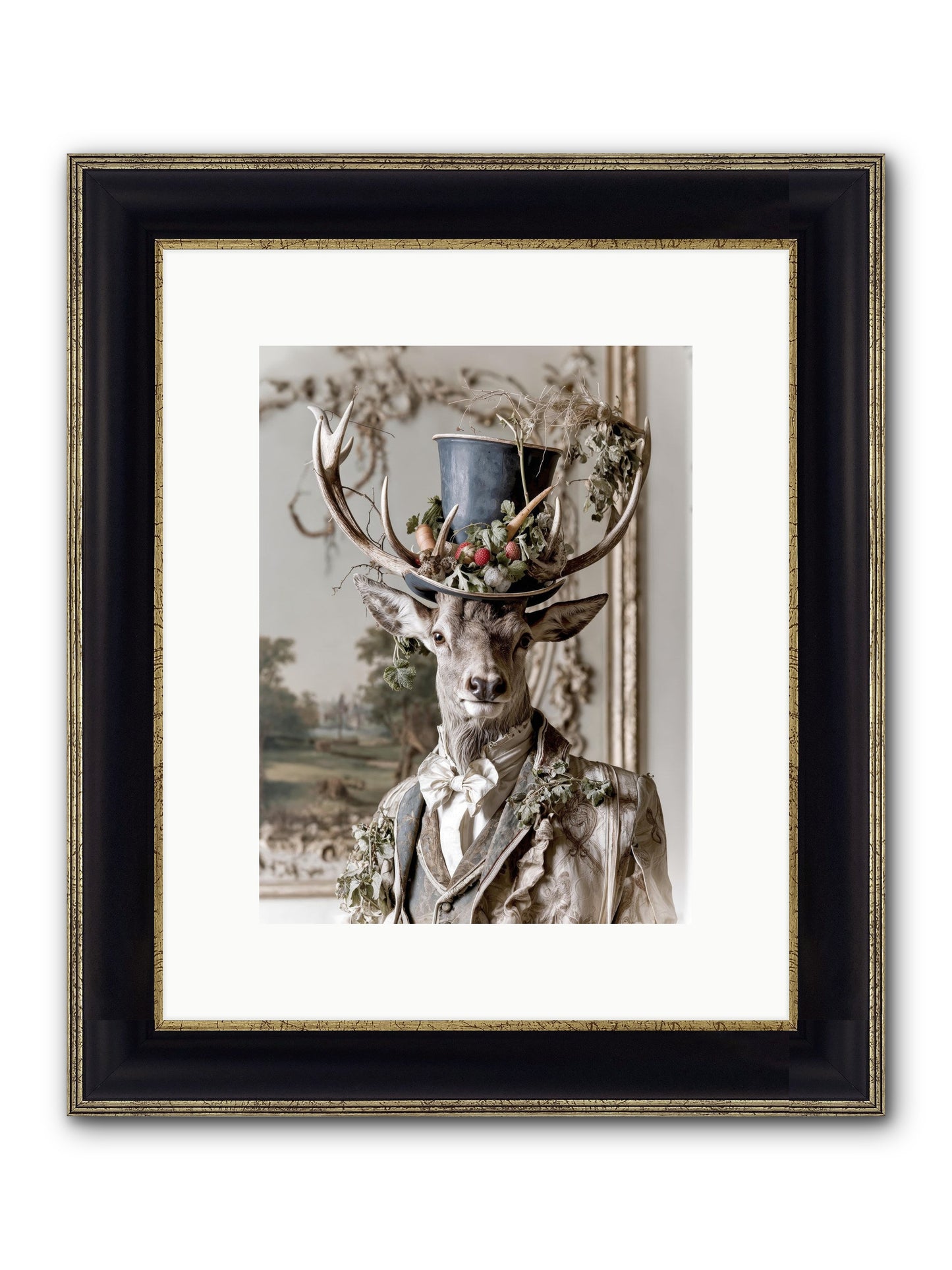 Thornborn Framed Print - Black & Gold 9x12