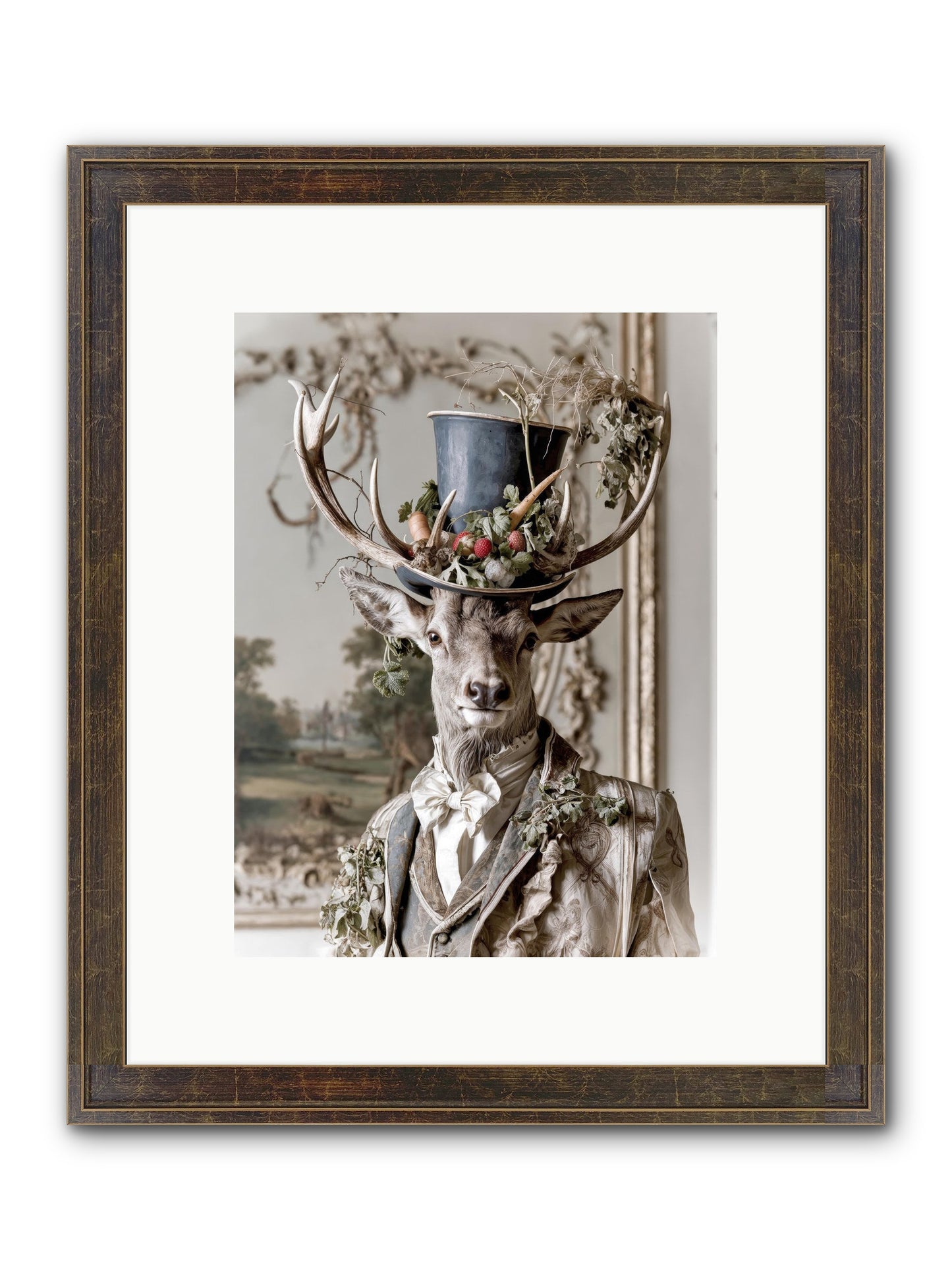 Thornborn Framed Print - Slimwoods Black/Gold 9x12