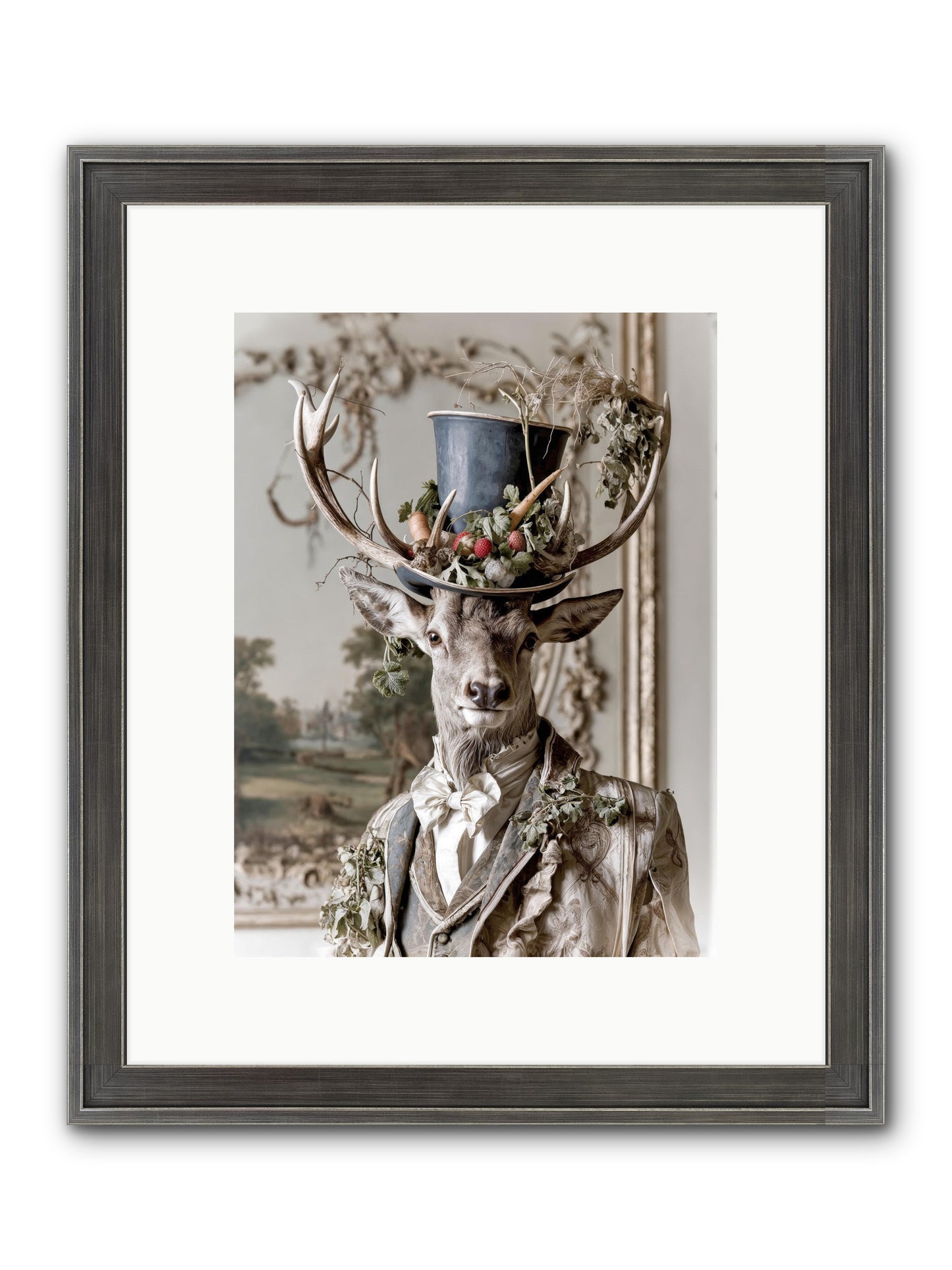 Thornborn Framed Print - Slimwoods Black/Silver 9x12
