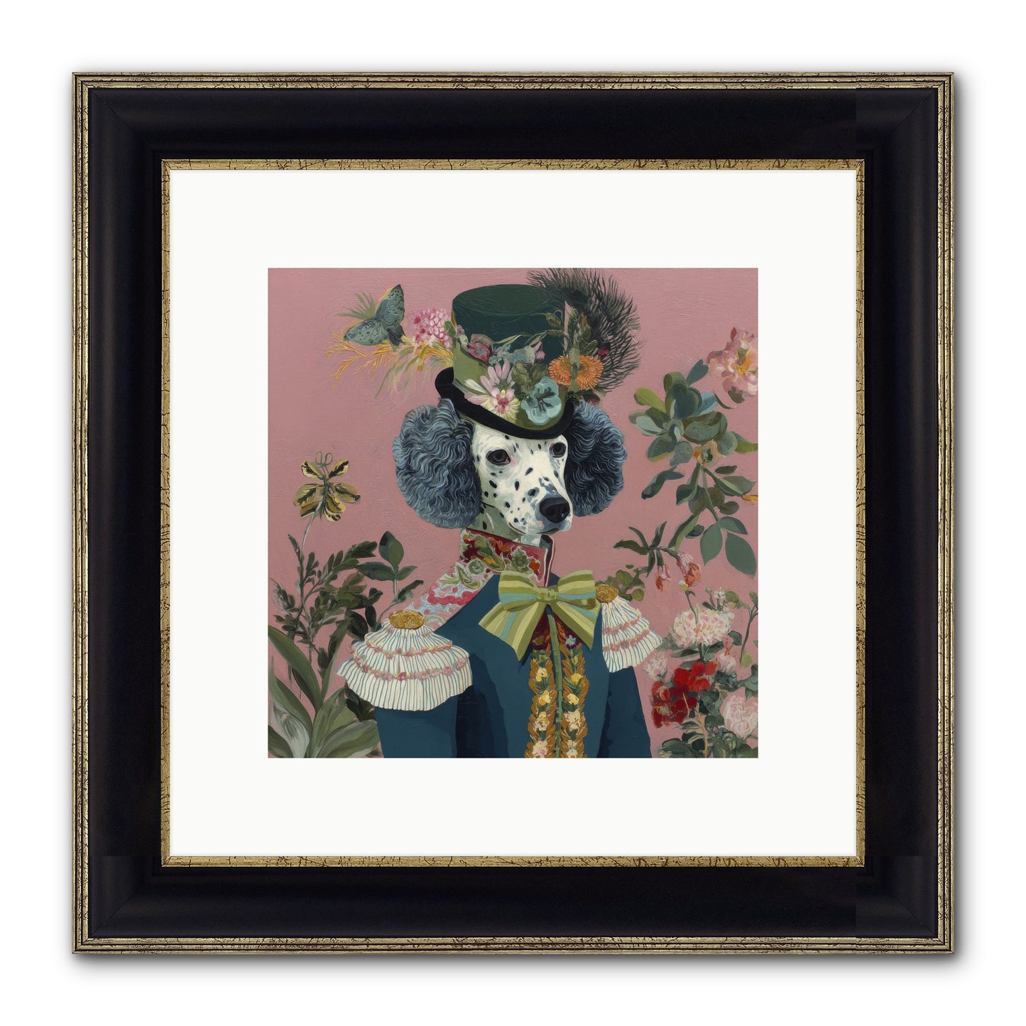 Thornfield Grace Framed Print - Black & Gold 10x10