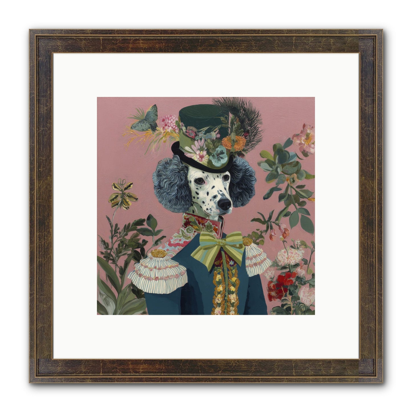 Thornfield Grace Framed Print - Slimwoods Black/Gold 10x10