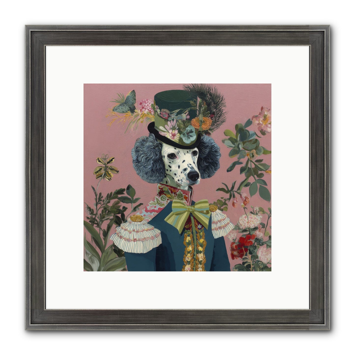Thornfield Grace Framed Print - Slimwoods Black/Silver 10x10