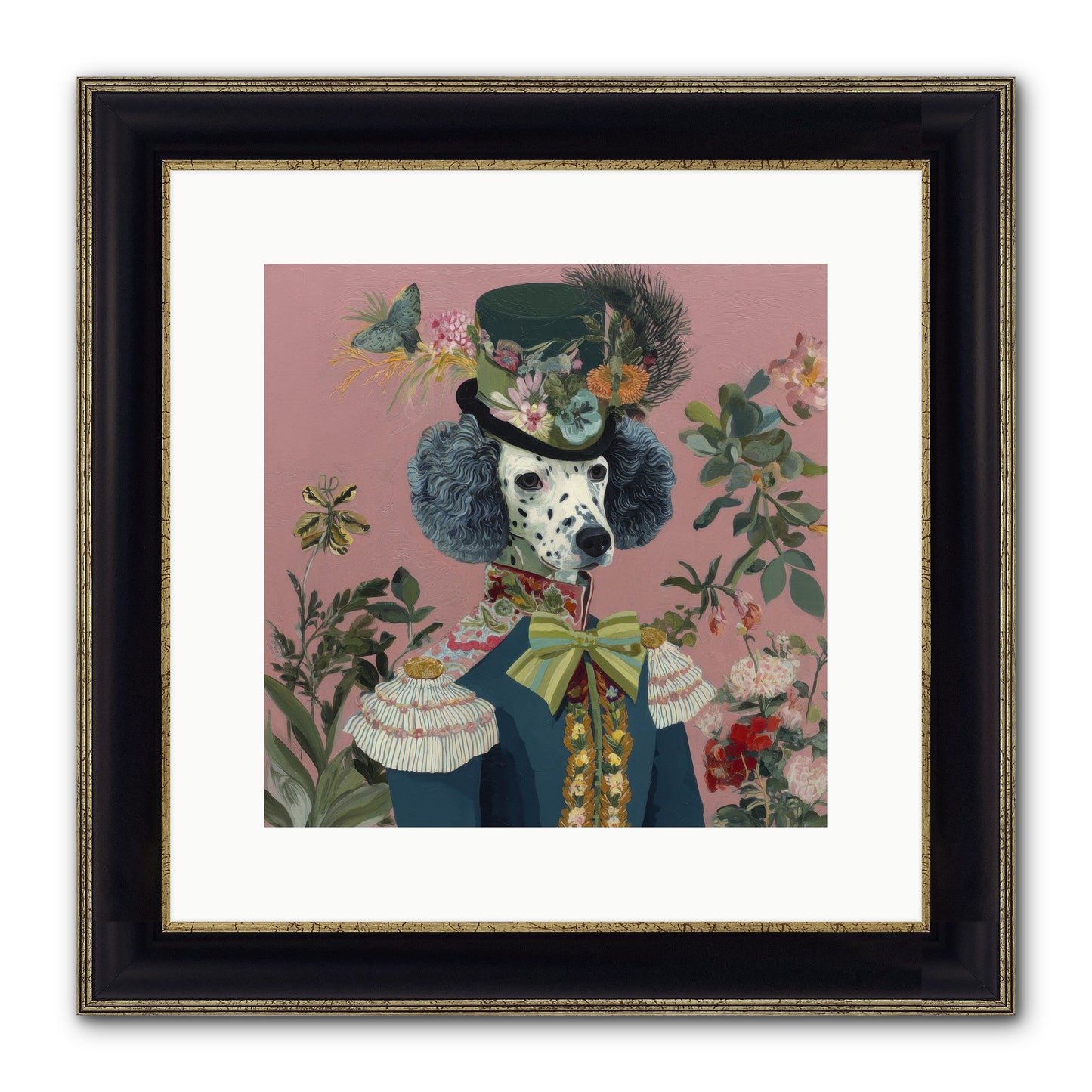 Thornfield Grace Framed Print - Black & Gold 12x12