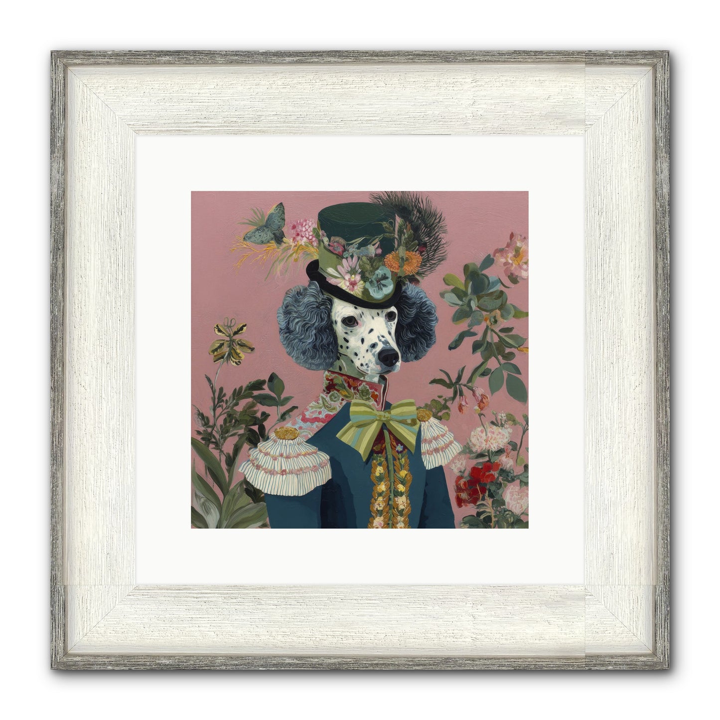 Thornfield Grace Framed Print - Driftwood White 12x12