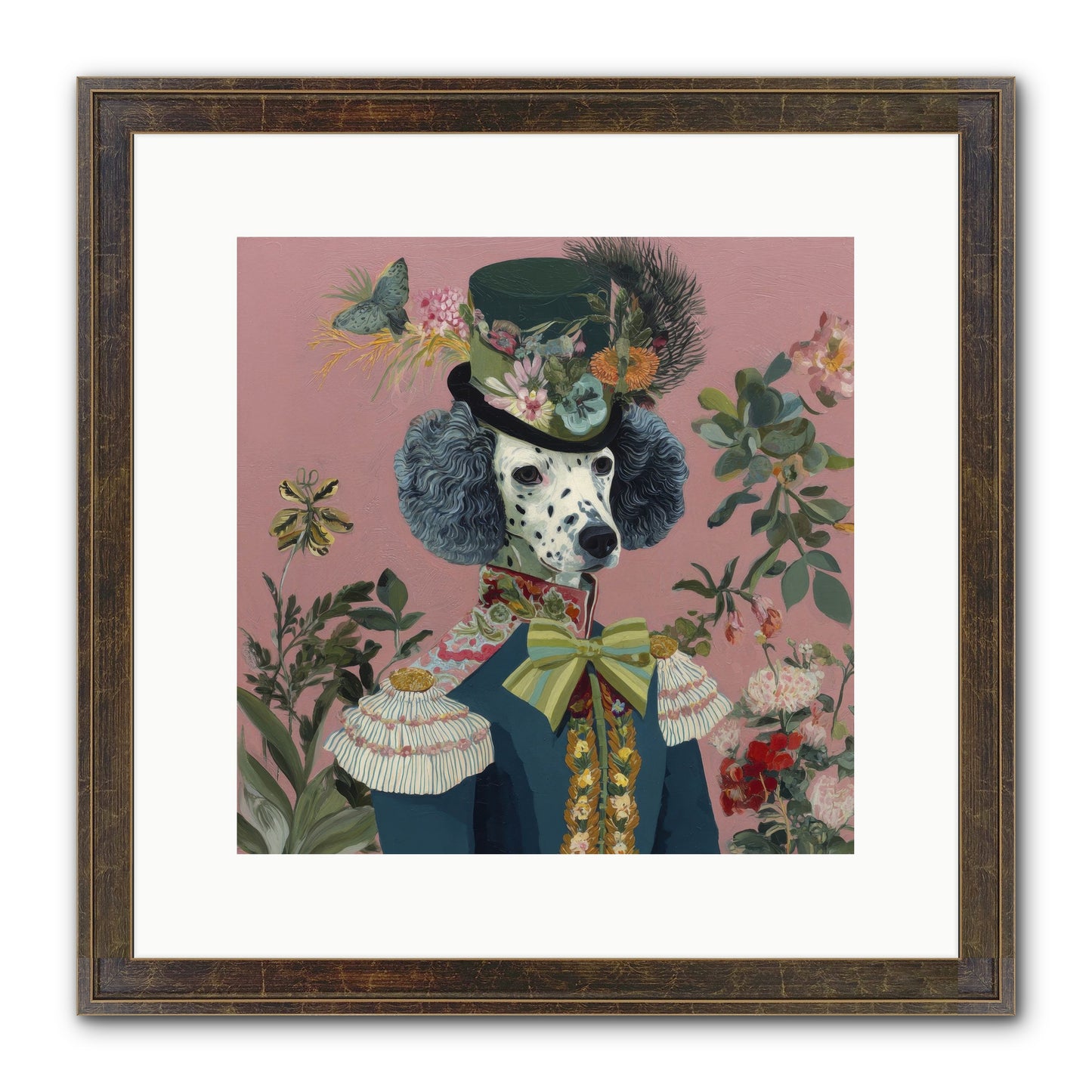Thornfield Grace Framed Print - Slimwoods Black/Gold 12x12