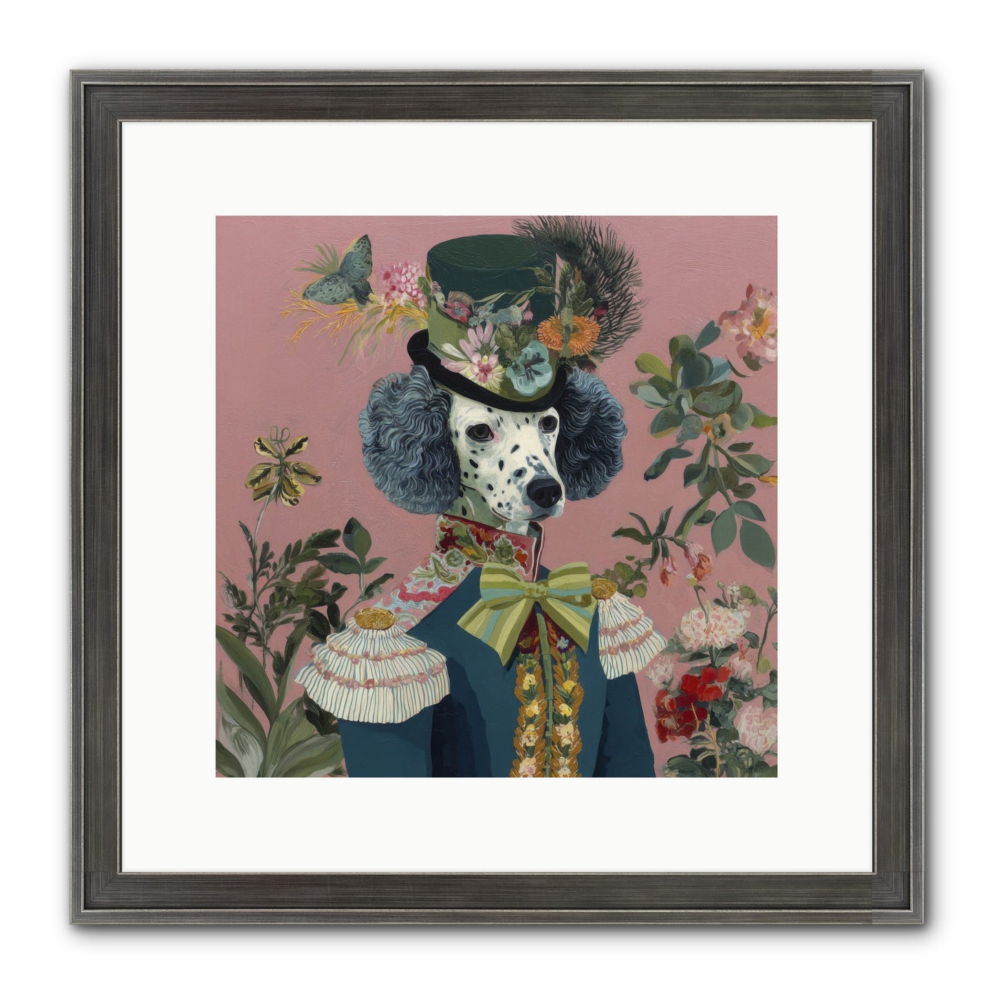 Thornfield Grace Framed Print - Slimwoods Black/Silver 12x12