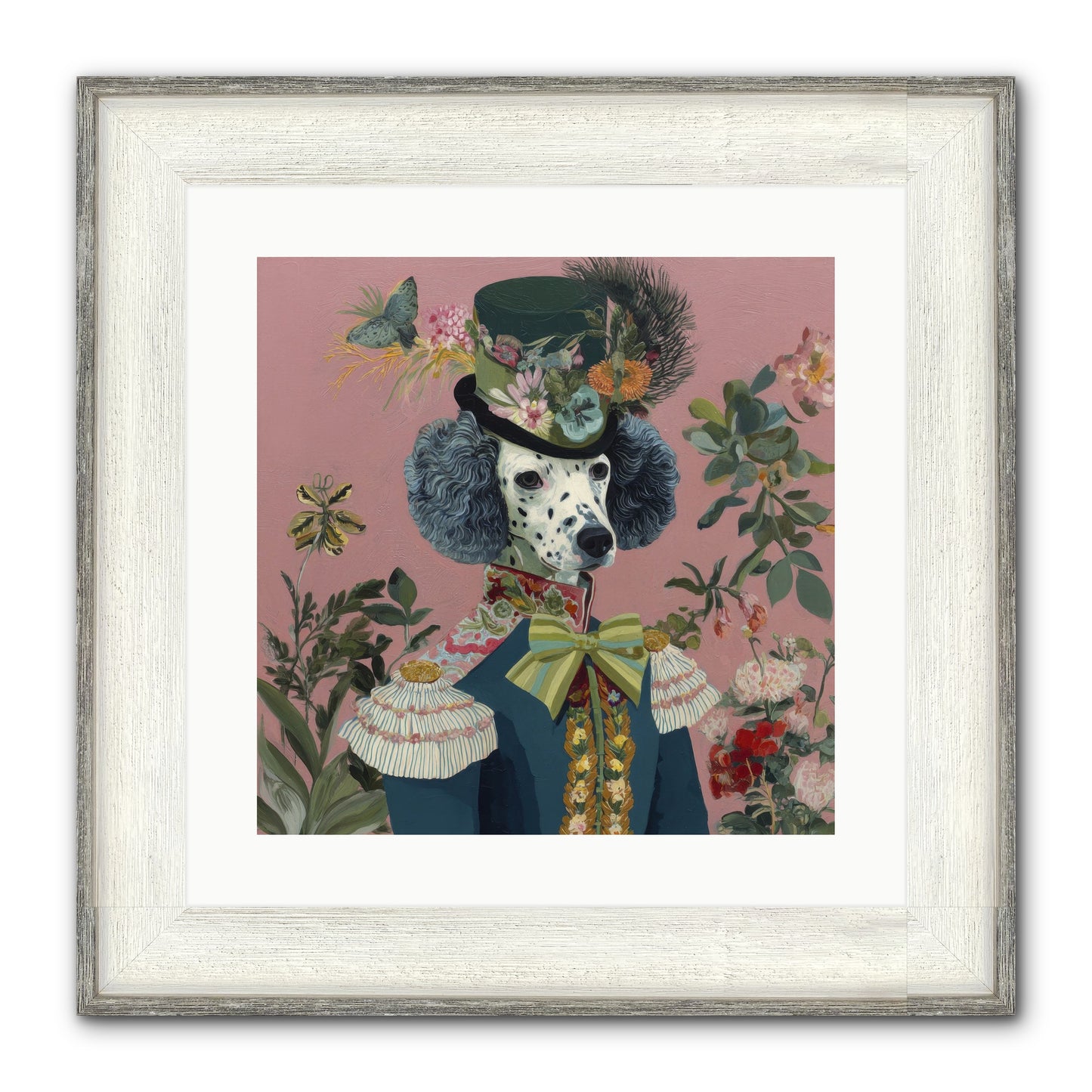 Thornfield Grace Framed Print - Driftwood White 16x16