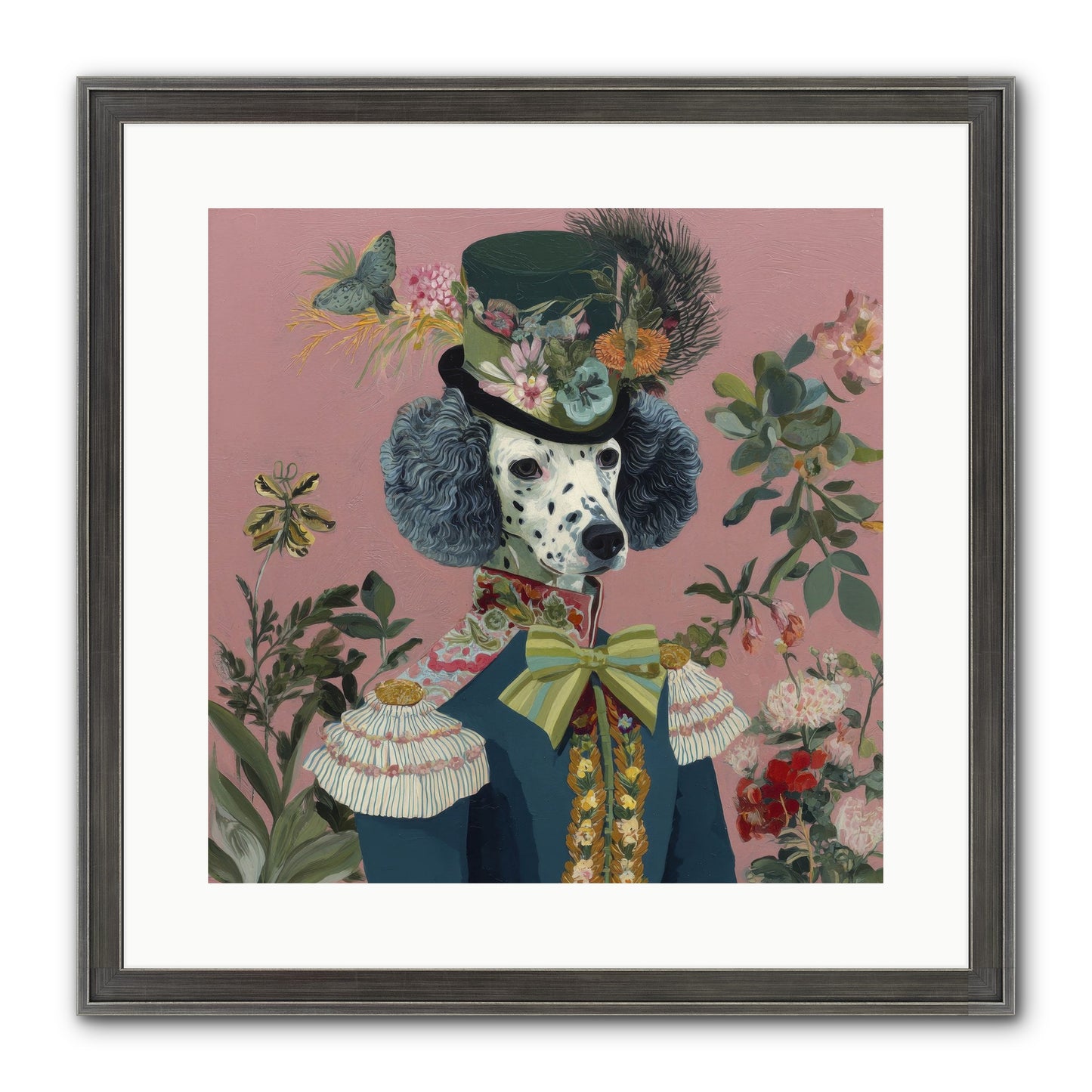 Thornfield Grace Framed Print - Slimwoods Black/Silver 16x16