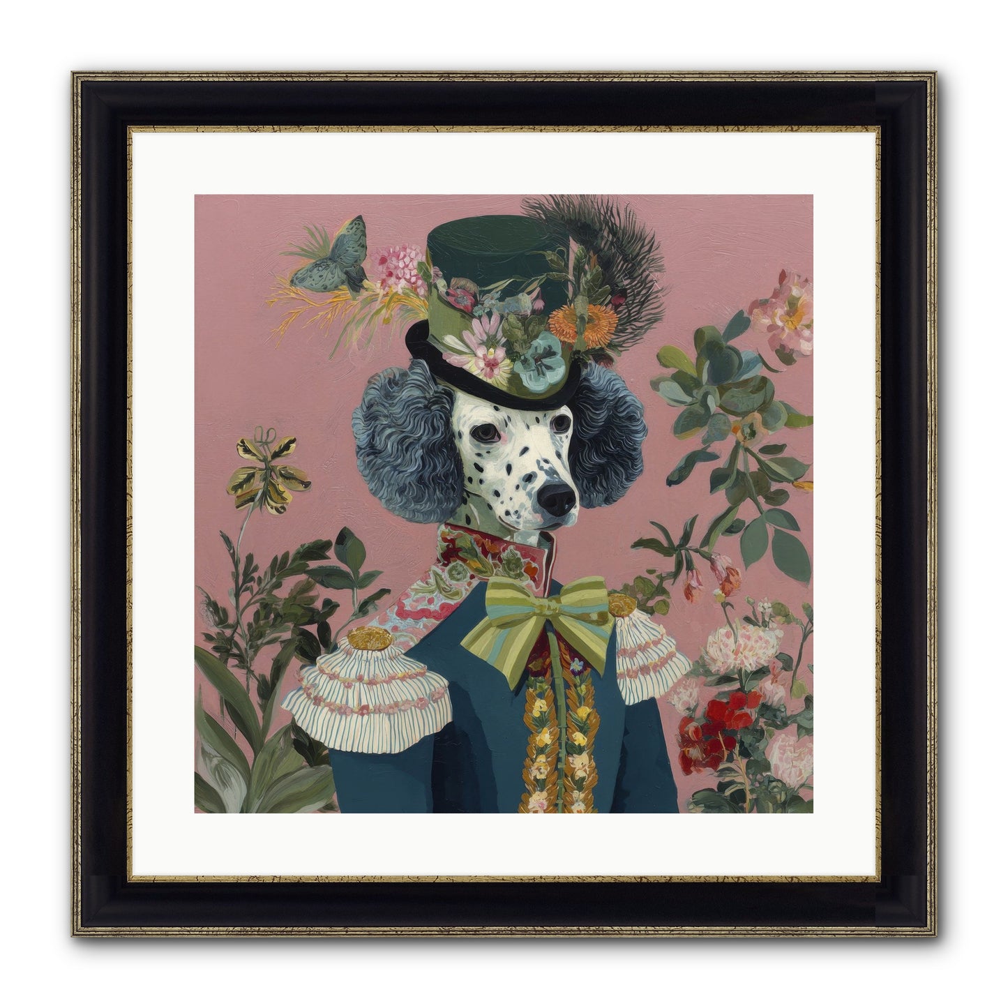 Thornfield Grace Framed Print - Black & Gold 20x20