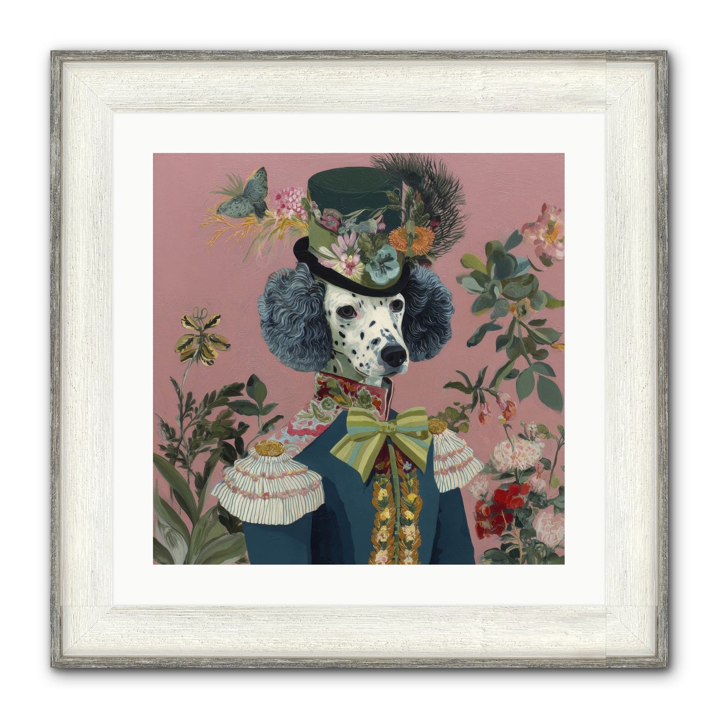 Thornfield Grace Framed Print - Driftwood White 20x20