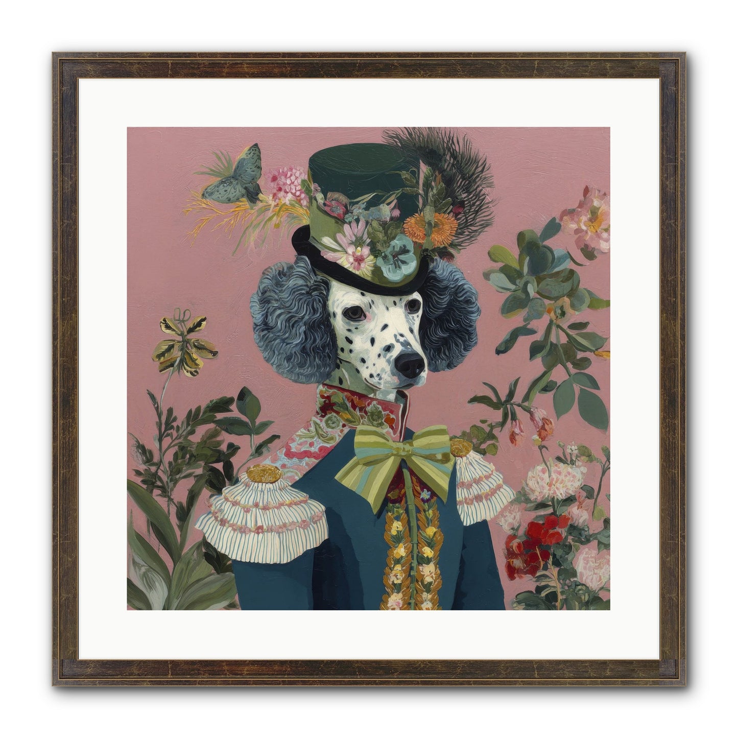 Thornfield Grace Framed Print - Slimwoods Black/Gold 20x20