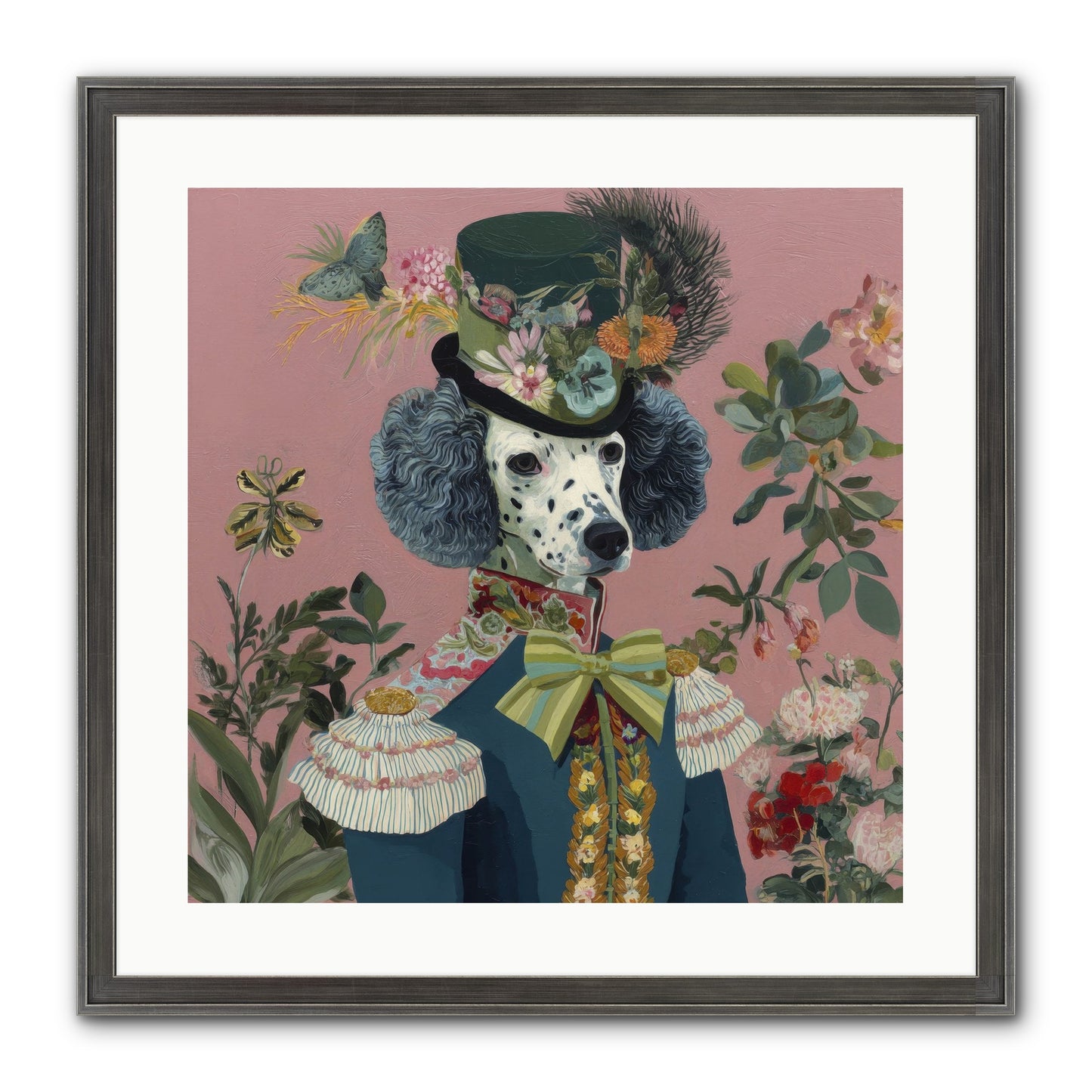 Thornfield Grace Framed Print - Slimwoods Black/Silver 20x20