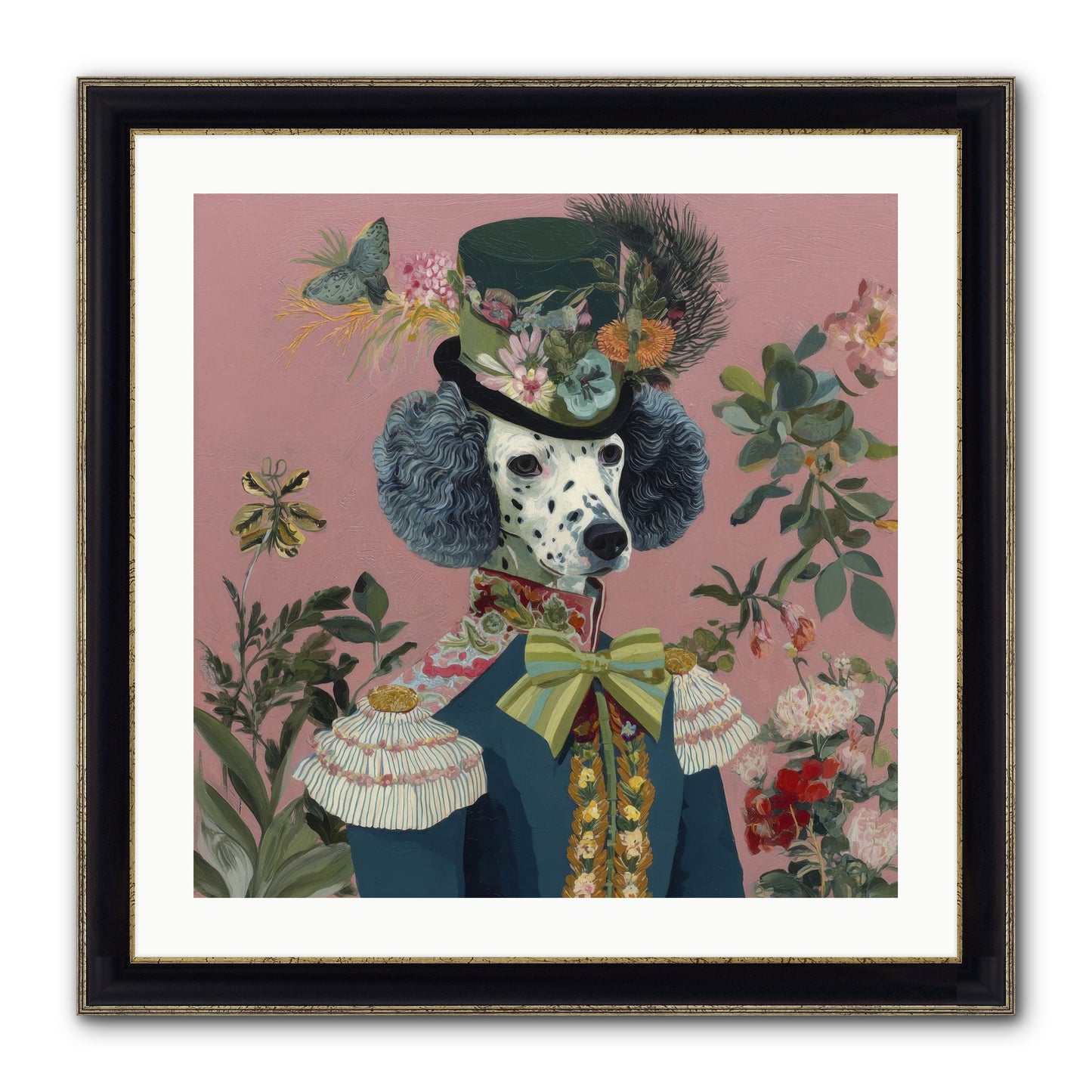 Thornfield Grace Framed Print - Black & Gold 24x24