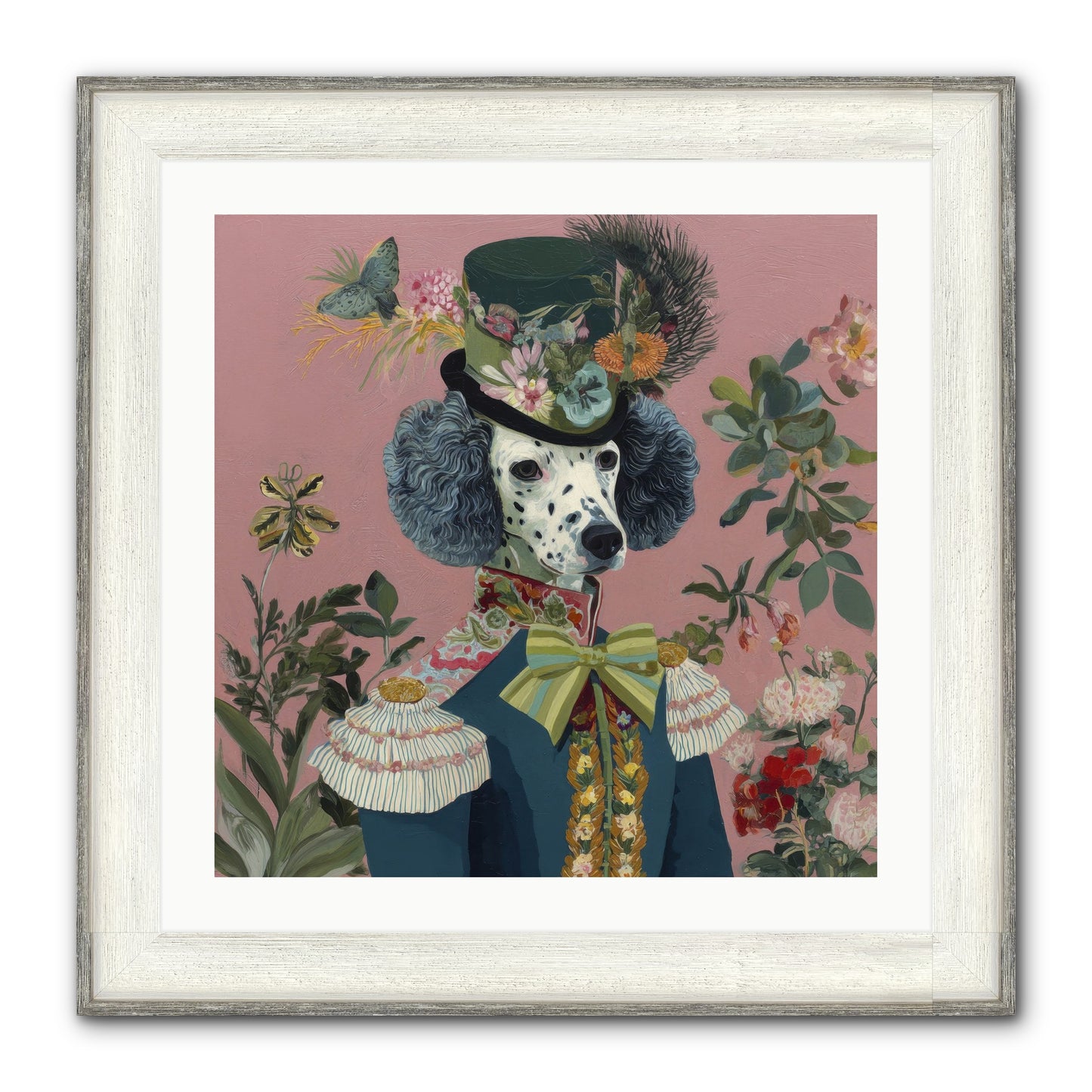 Thornfield Grace Framed Print - Driftwood White 24x24