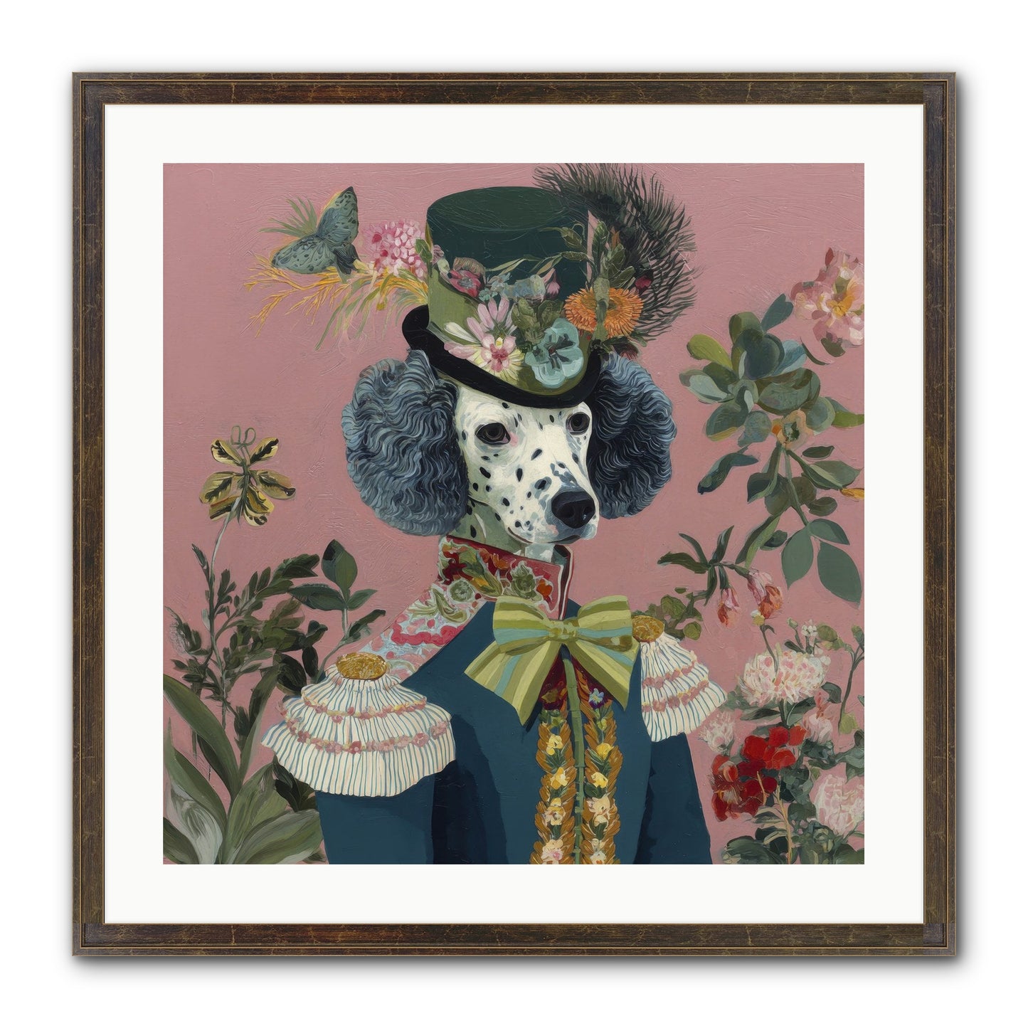 Thornfield Grace Framed Print - Slimwoods Black/Gold 24x24