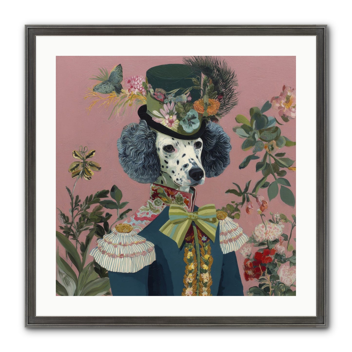 Thornfield Grace Framed Print - Slimwoods Black/Silver 24x24