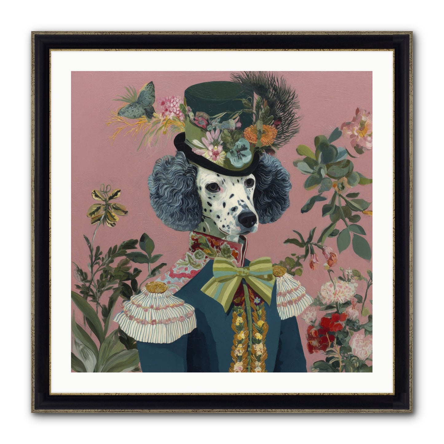 Thornfield Grace Framed Print - Black & Gold 30x30