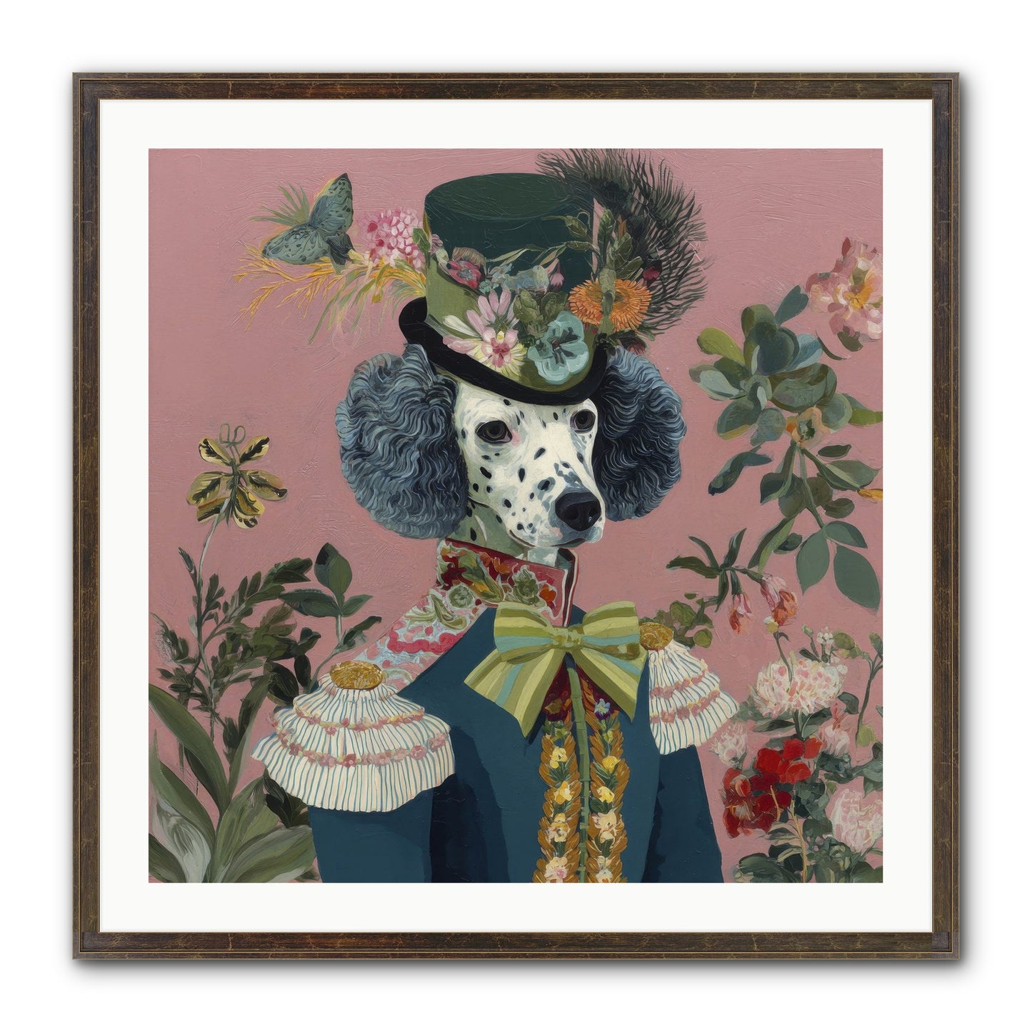 Thornfield Grace Framed Print - Slimwoods Black/Gold 30x30