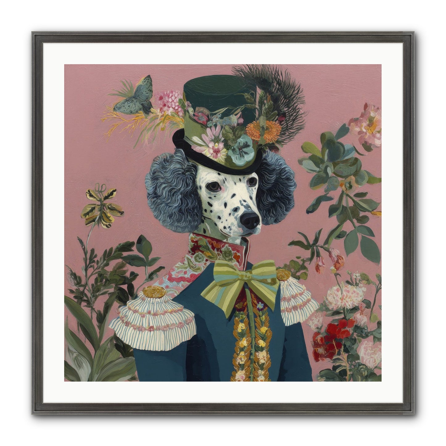 Thornfield Grace Framed Print - Slimwoods Black/Silver 30x30