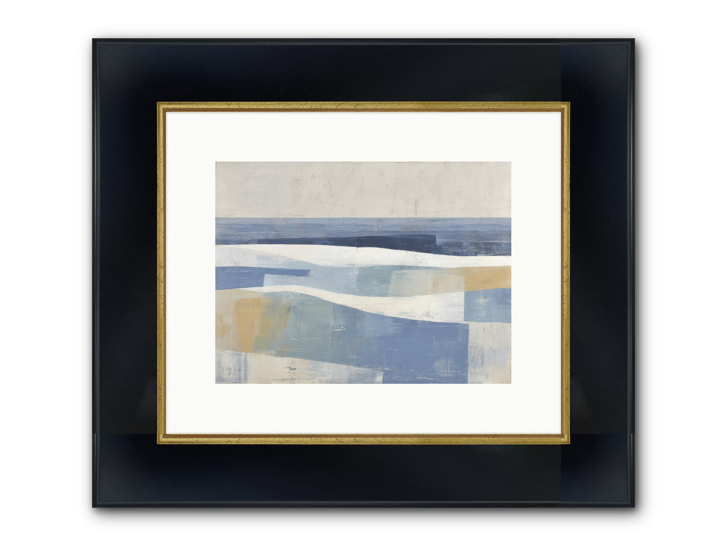 Thornwell Haven Framed Print - Wide Black w/Gold 12x9
