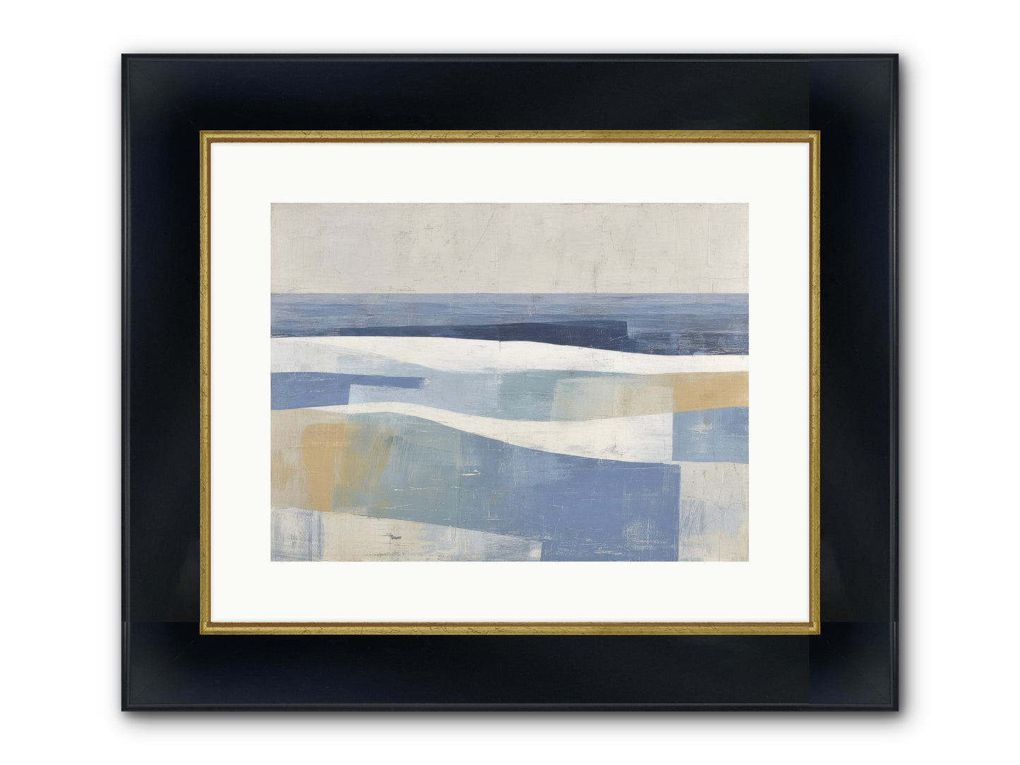 Thornwell Haven Framed Print - Wide Black w/Gold 16x12