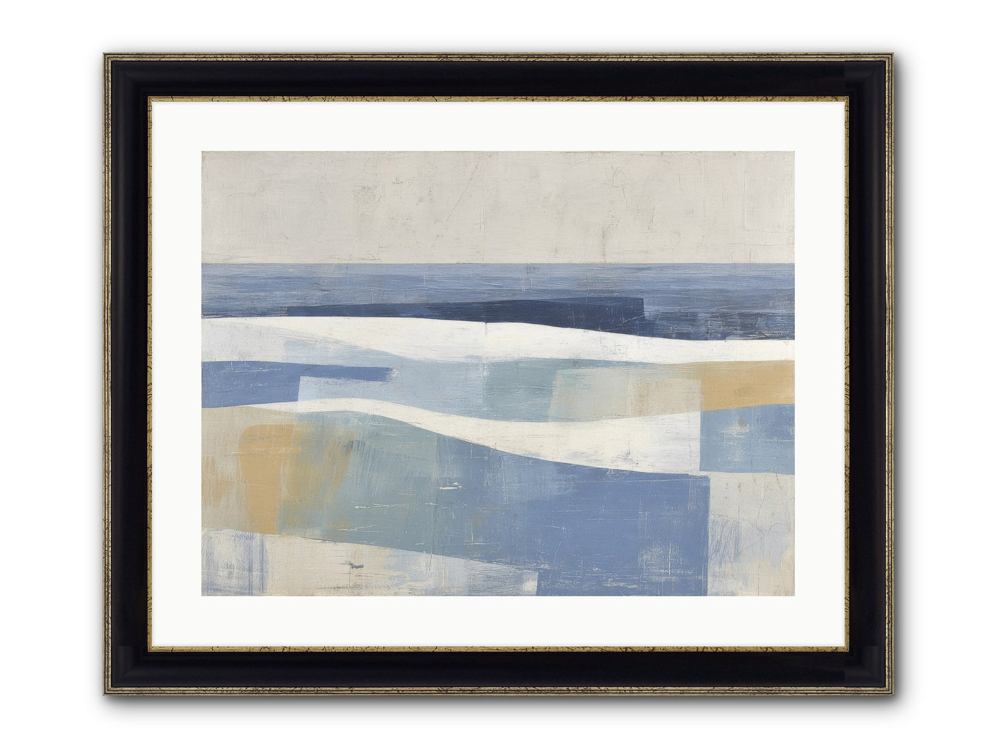 Thornwell Haven Framed Print - Black & Gold 24x18