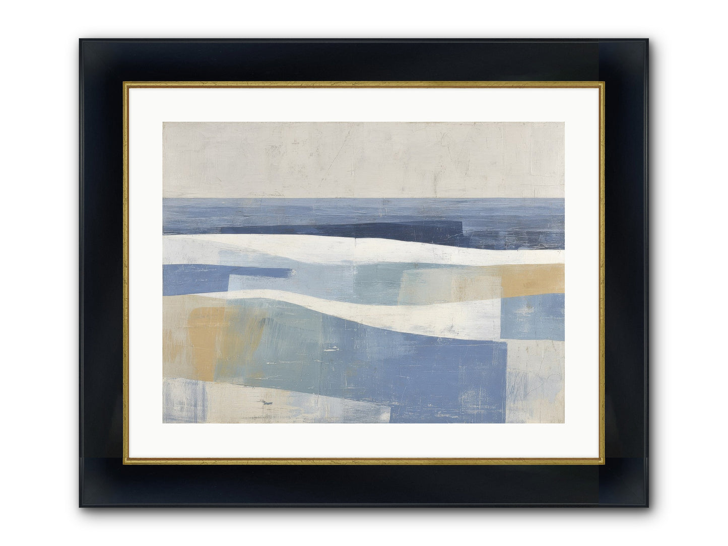 Thornwell Haven Framed Print - Wide Black w/Gold 24x18