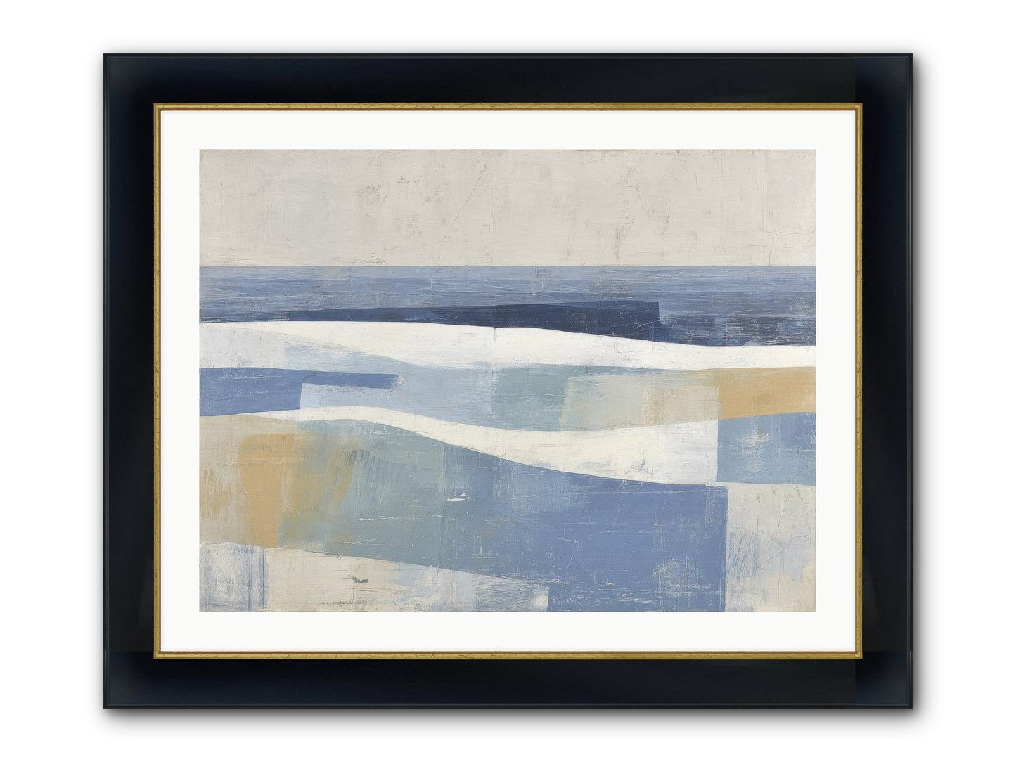 Thornwell Haven Framed Print - Wide Black w/Gold 32x24