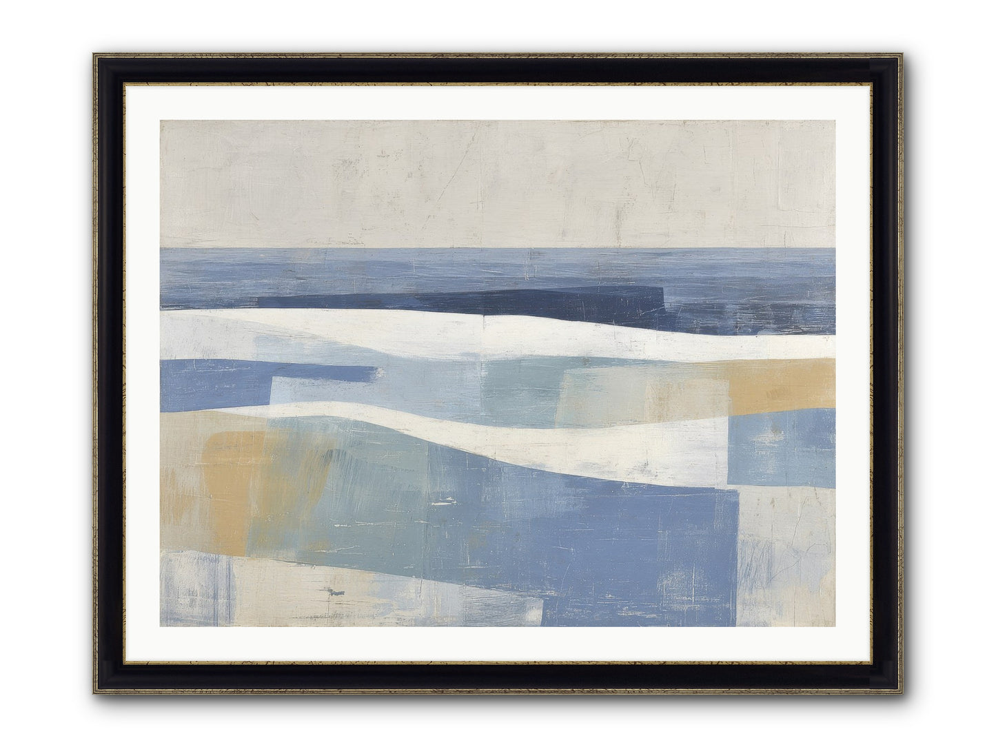 Thornwell Haven Framed Print - Black & Gold 40x30