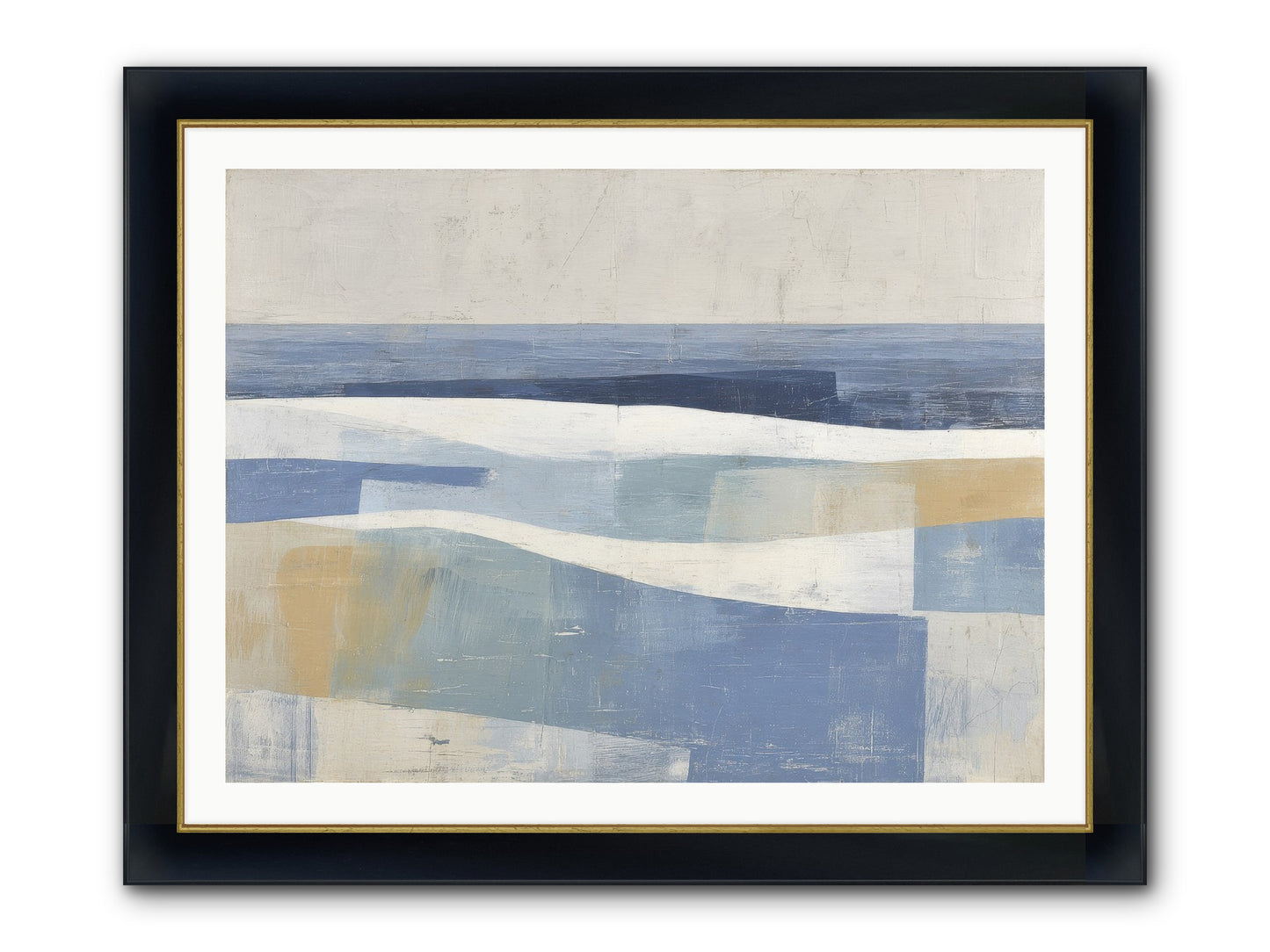 Thornwell Haven Framed Print - Wide Black w/Gold 40x30