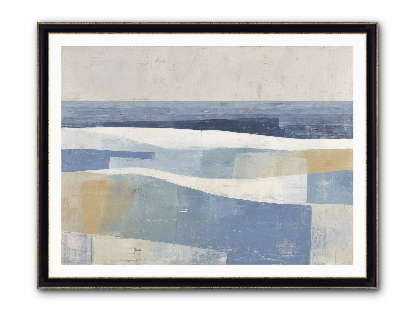 Thornwell Haven Framed Print - Black & Gold 48x36