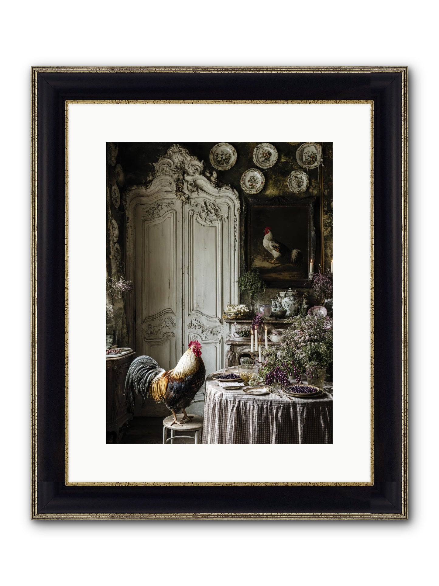 Those Memories Framed Print - Black & Gold 12x16