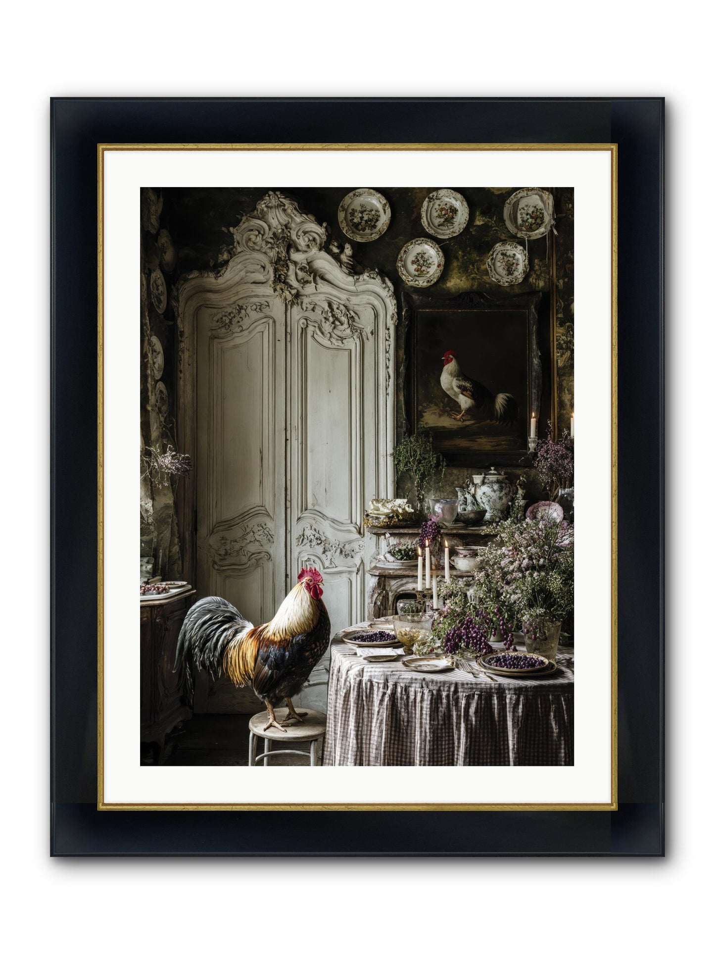 Those Memories Framed Print - Wide Black w/Gold 24x32