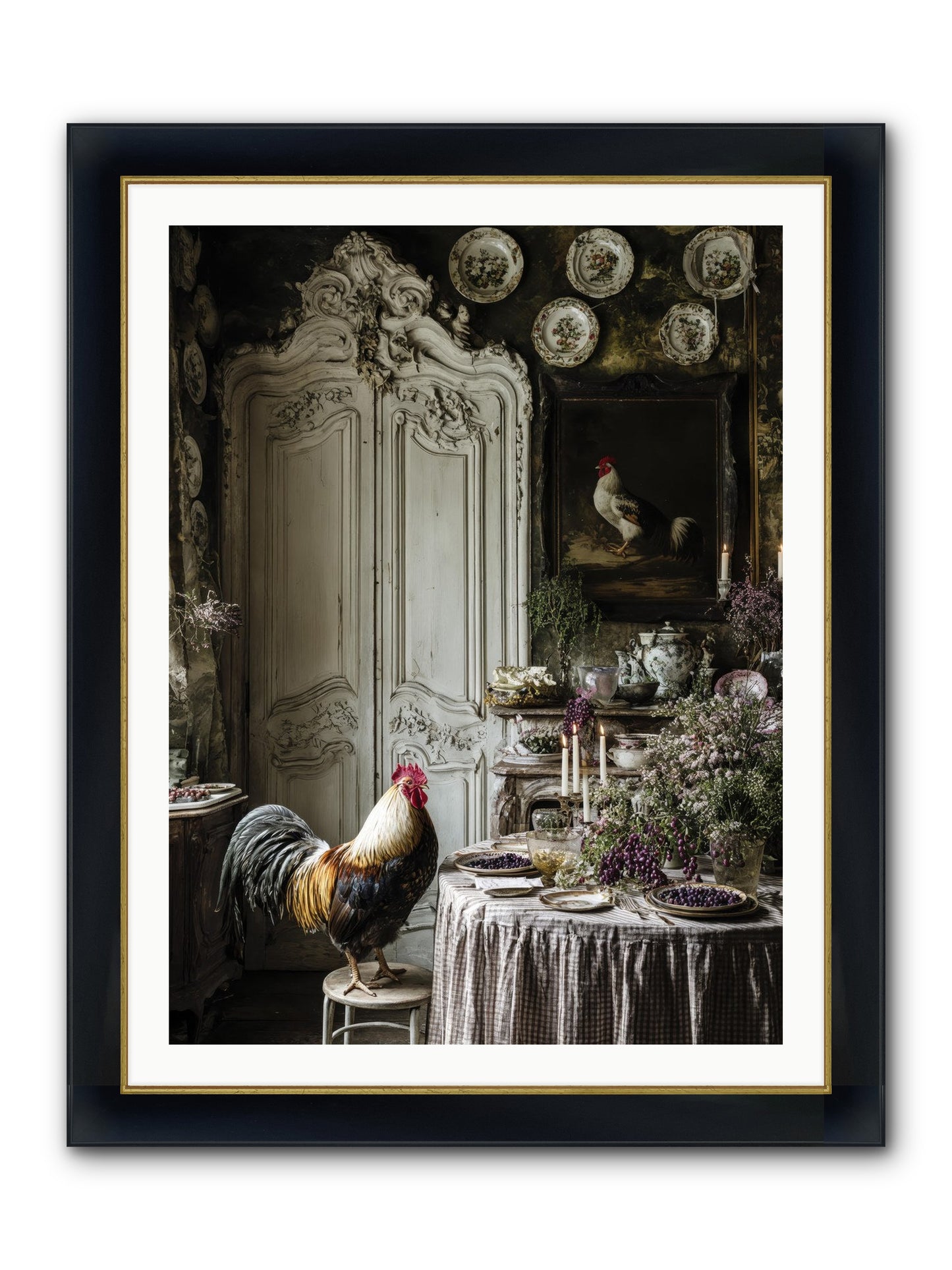 Those Memories Framed Print - Wide Black w/Gold 30x40