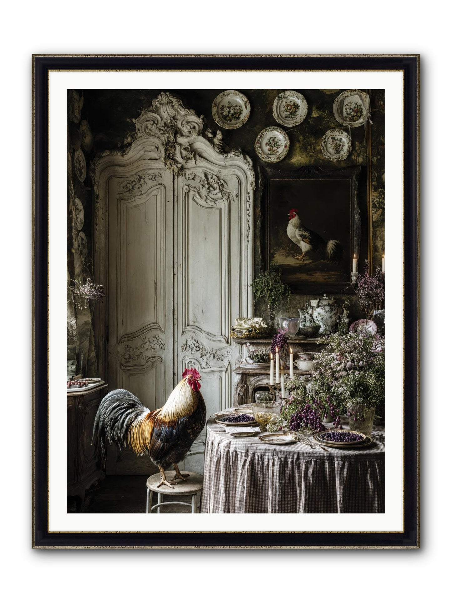 Those Memories Framed Print - Black & Gold 36x48