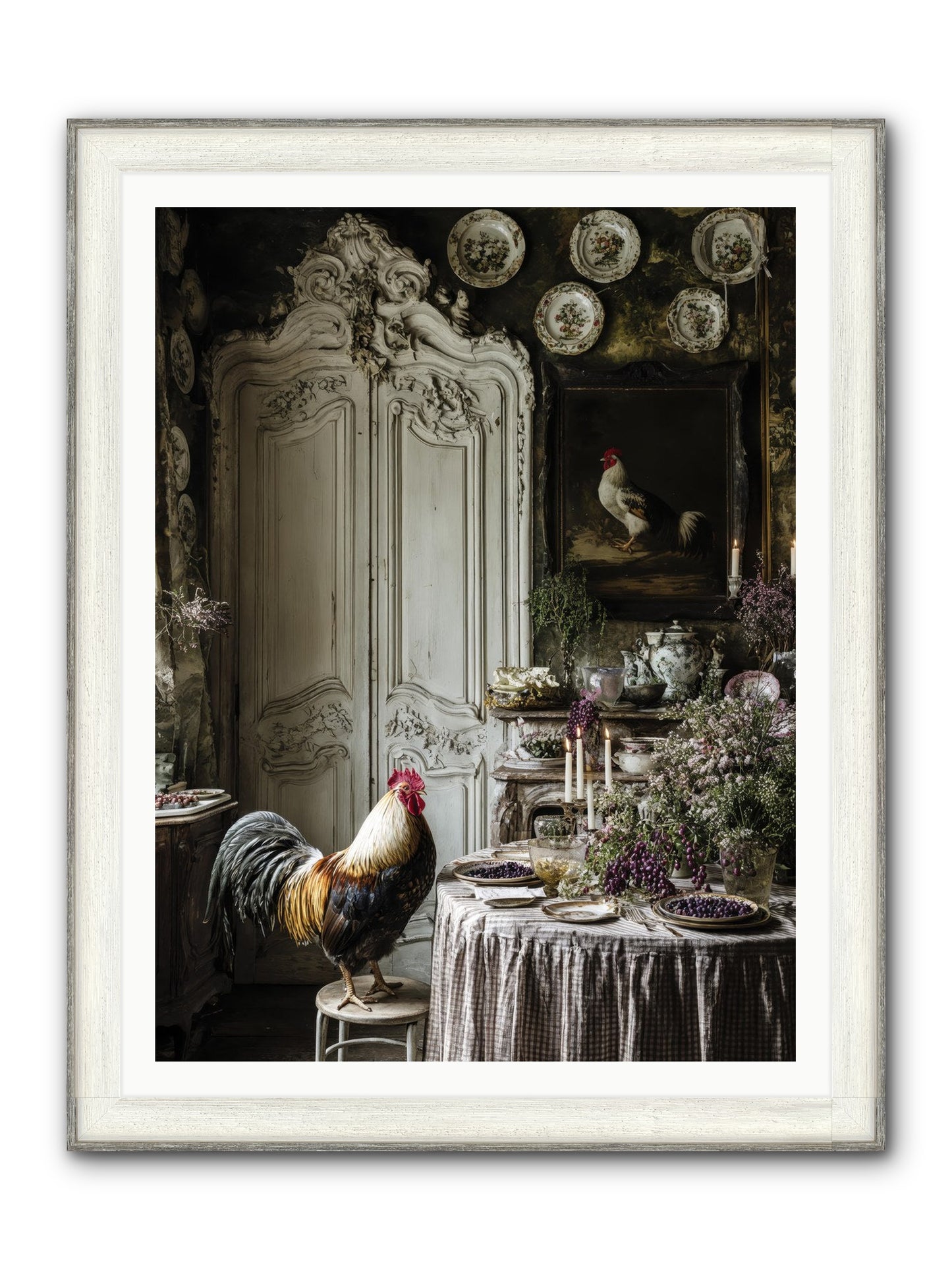 Those Memories Framed Print - Driftwood White 36x48