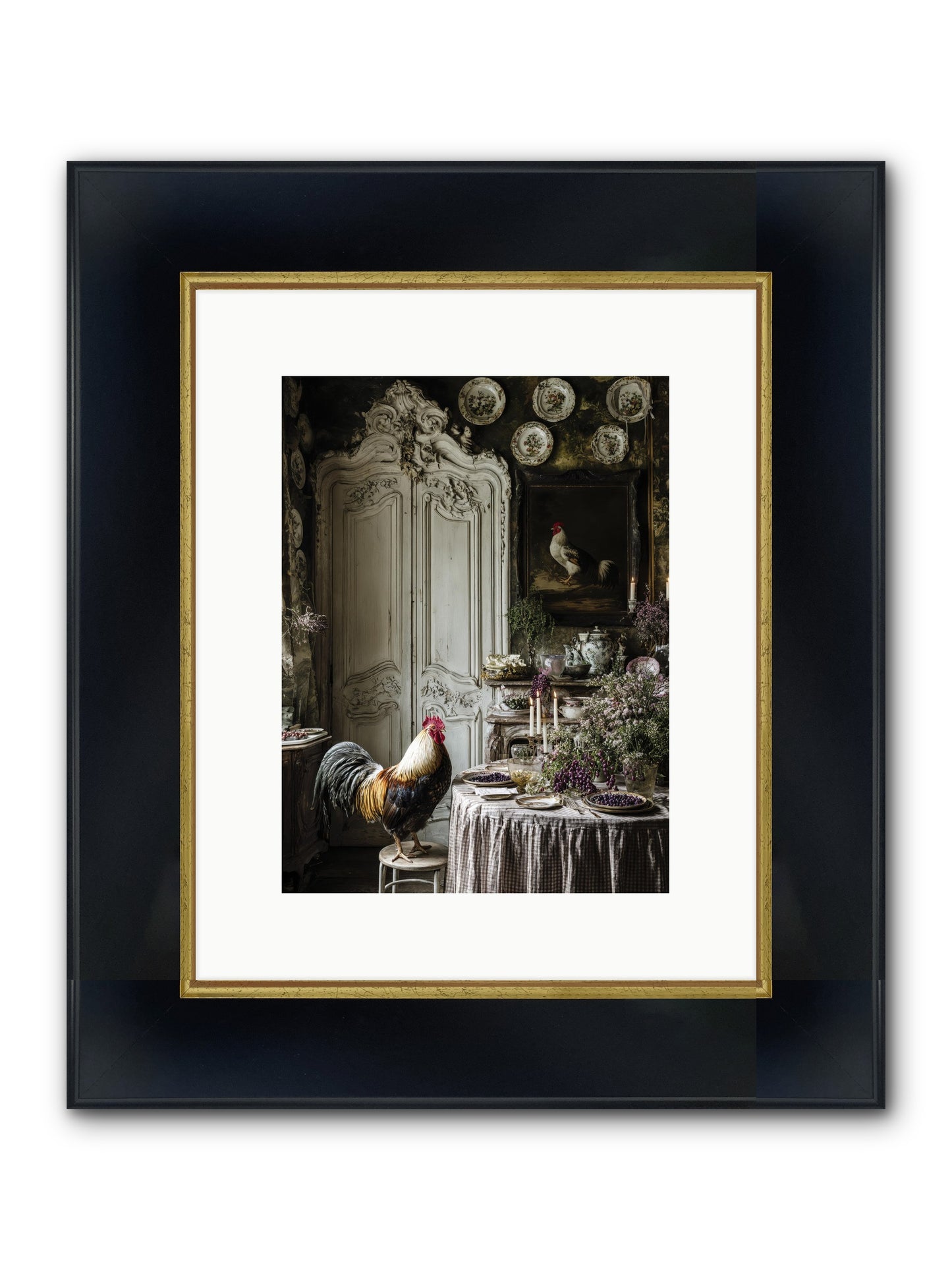 Those Memories Framed Print - Wide Black w/Gold 9x12