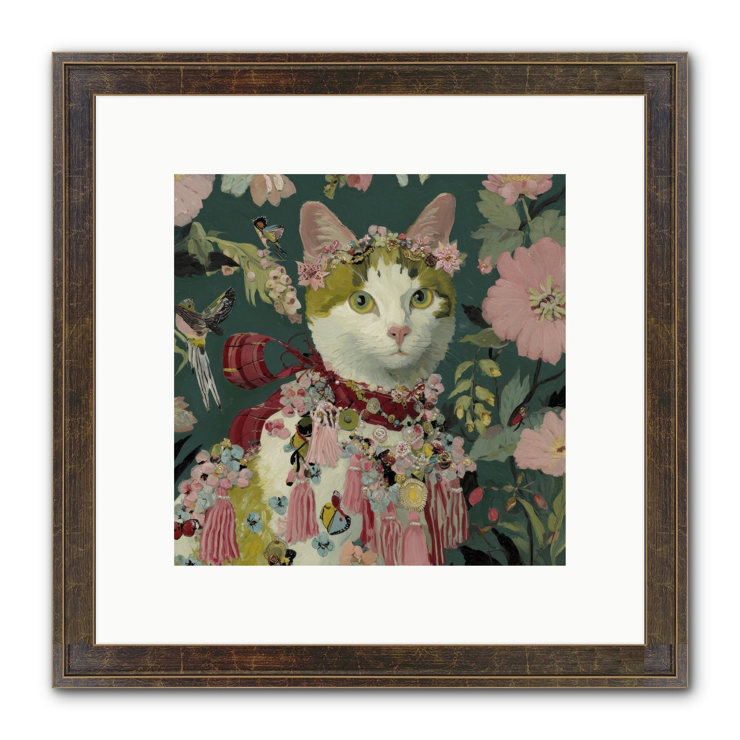 Threads Of Sunrise Framed Print - Slimwoods Black/Gold 10x10