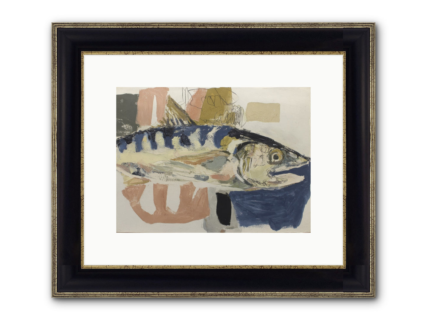 Threshold Framed Print - Black & Gold 12x9