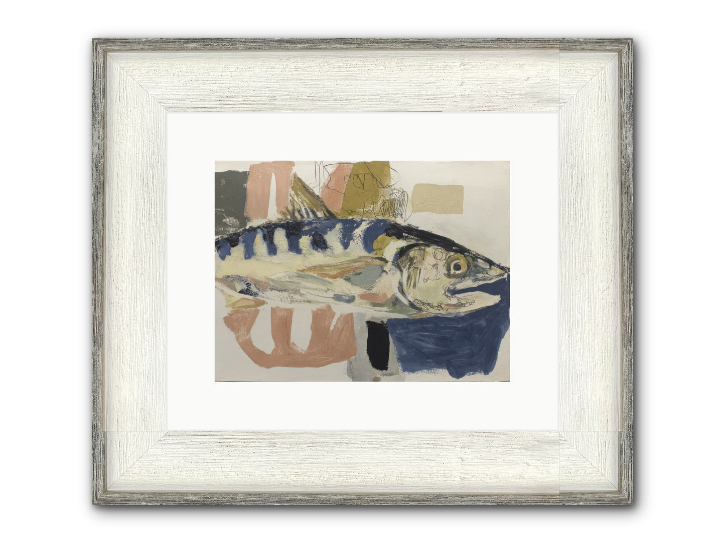 Threshold Framed Print - Driftwood White 12x9