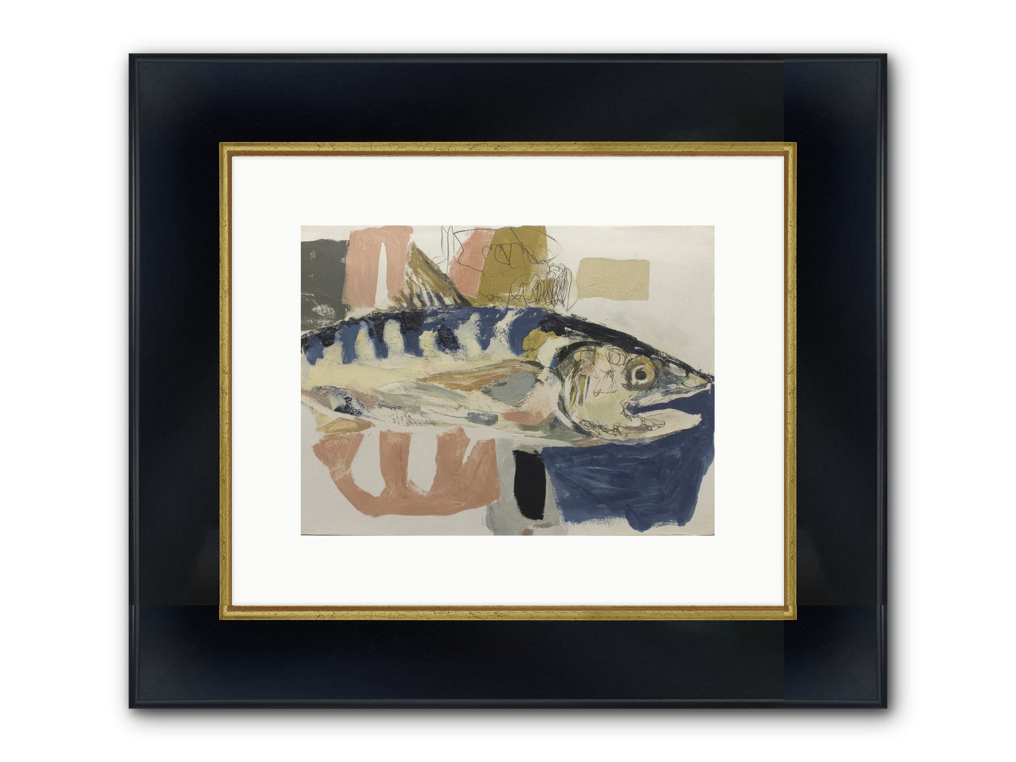 Threshold Framed Print - Wide Black w/Gold 12x9
