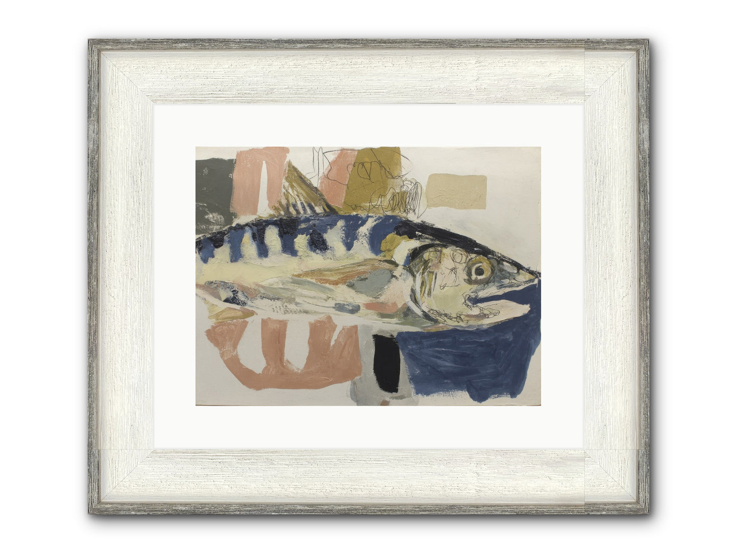Threshold Framed Print - Driftwood White 16x12