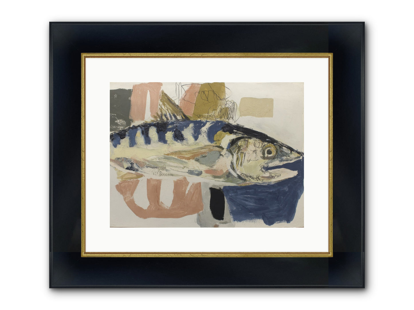 Threshold Framed Print - Wide Black w/Gold 16x12