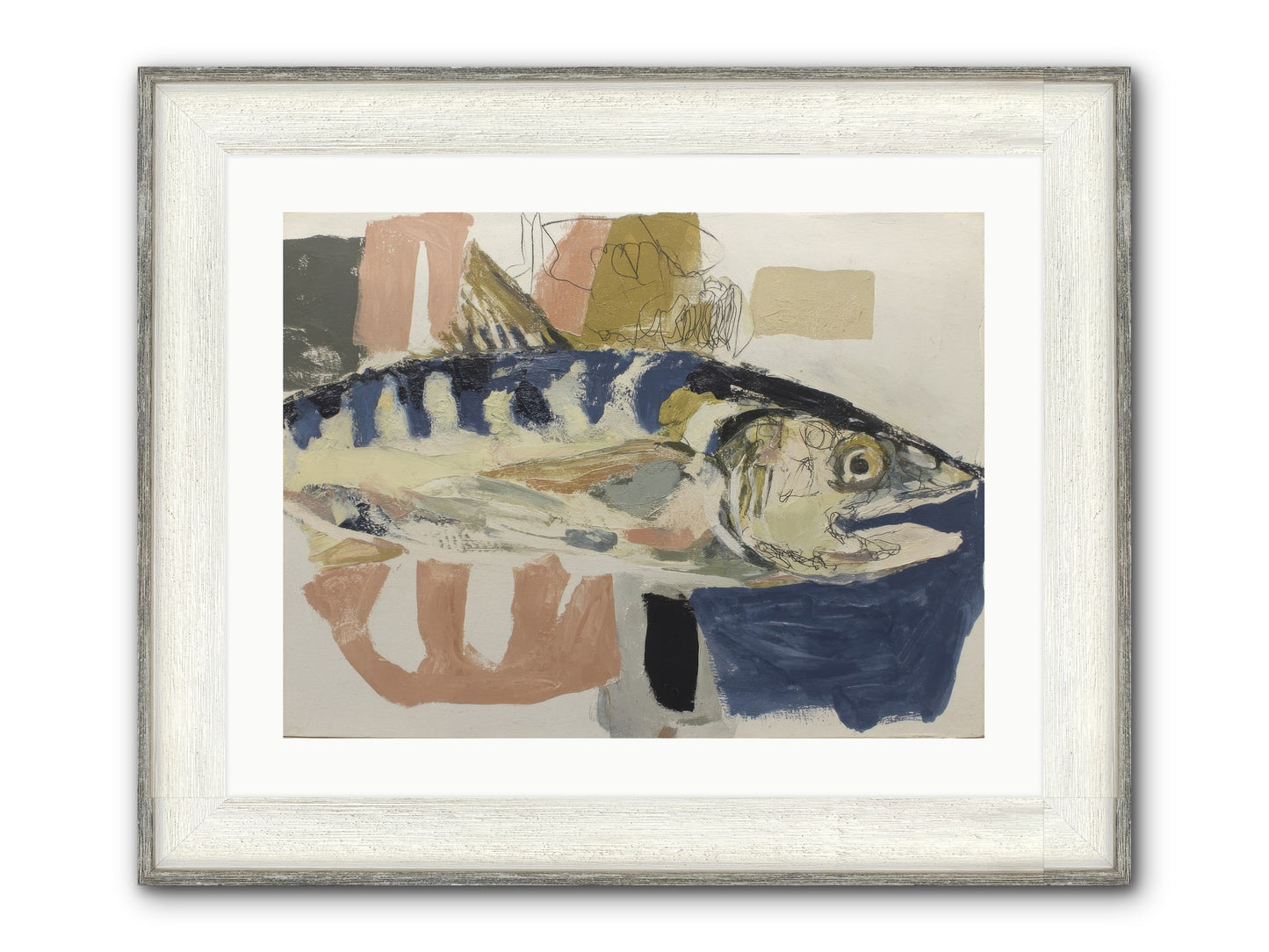 Threshold Framed Print - Driftwood White 24x18