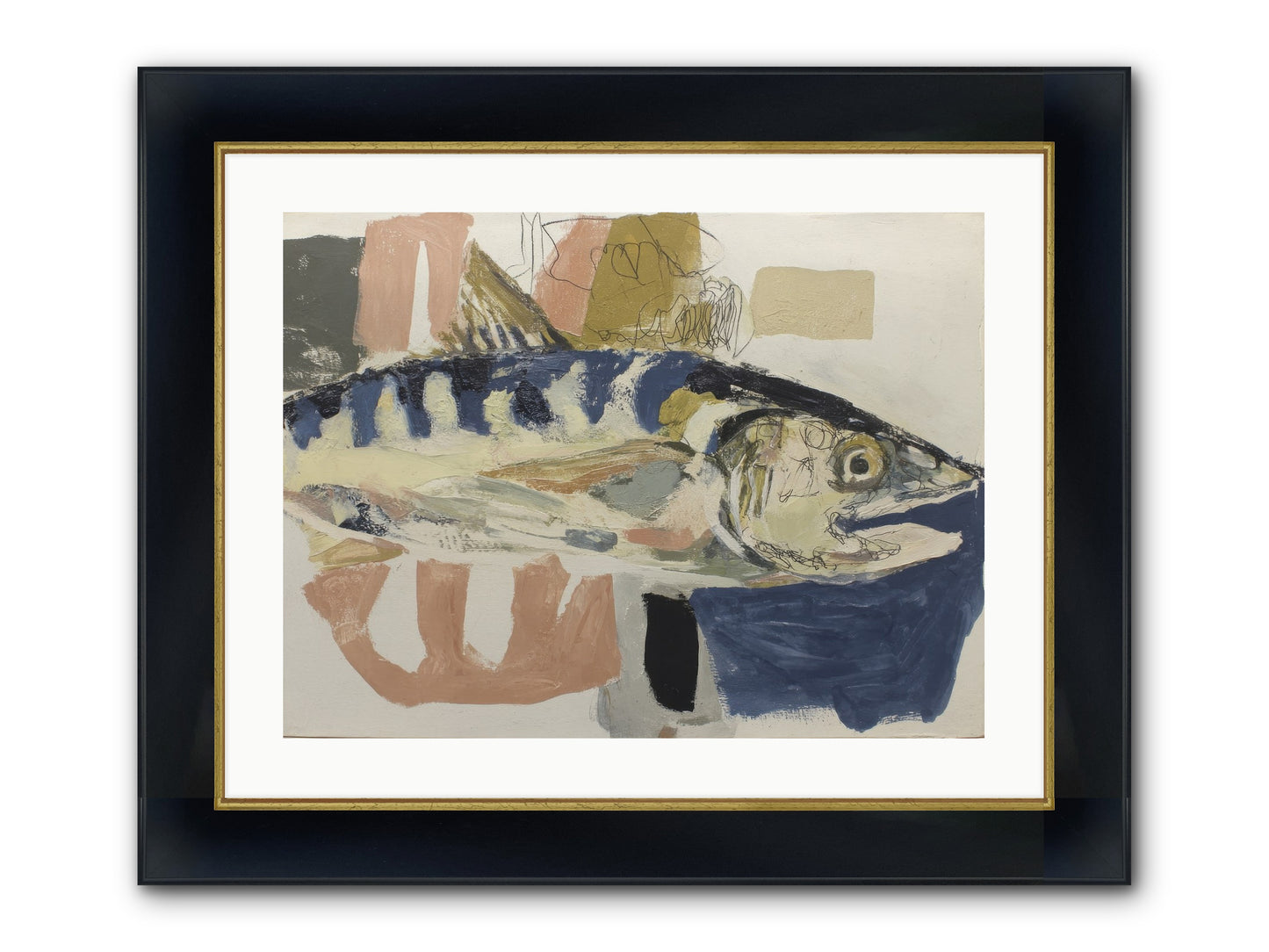 Threshold Framed Print - Wide Black w/Gold 24x18