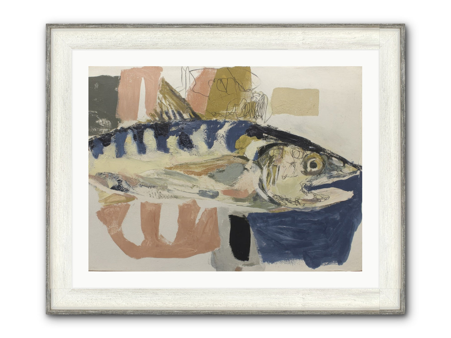 Threshold Framed Print - Driftwood White 32x24