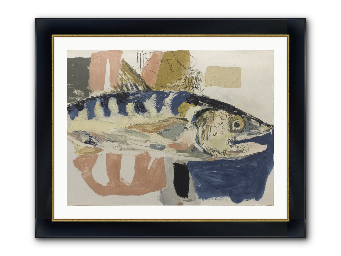 Threshold Framed Print - Wide Black w/Gold 32x24