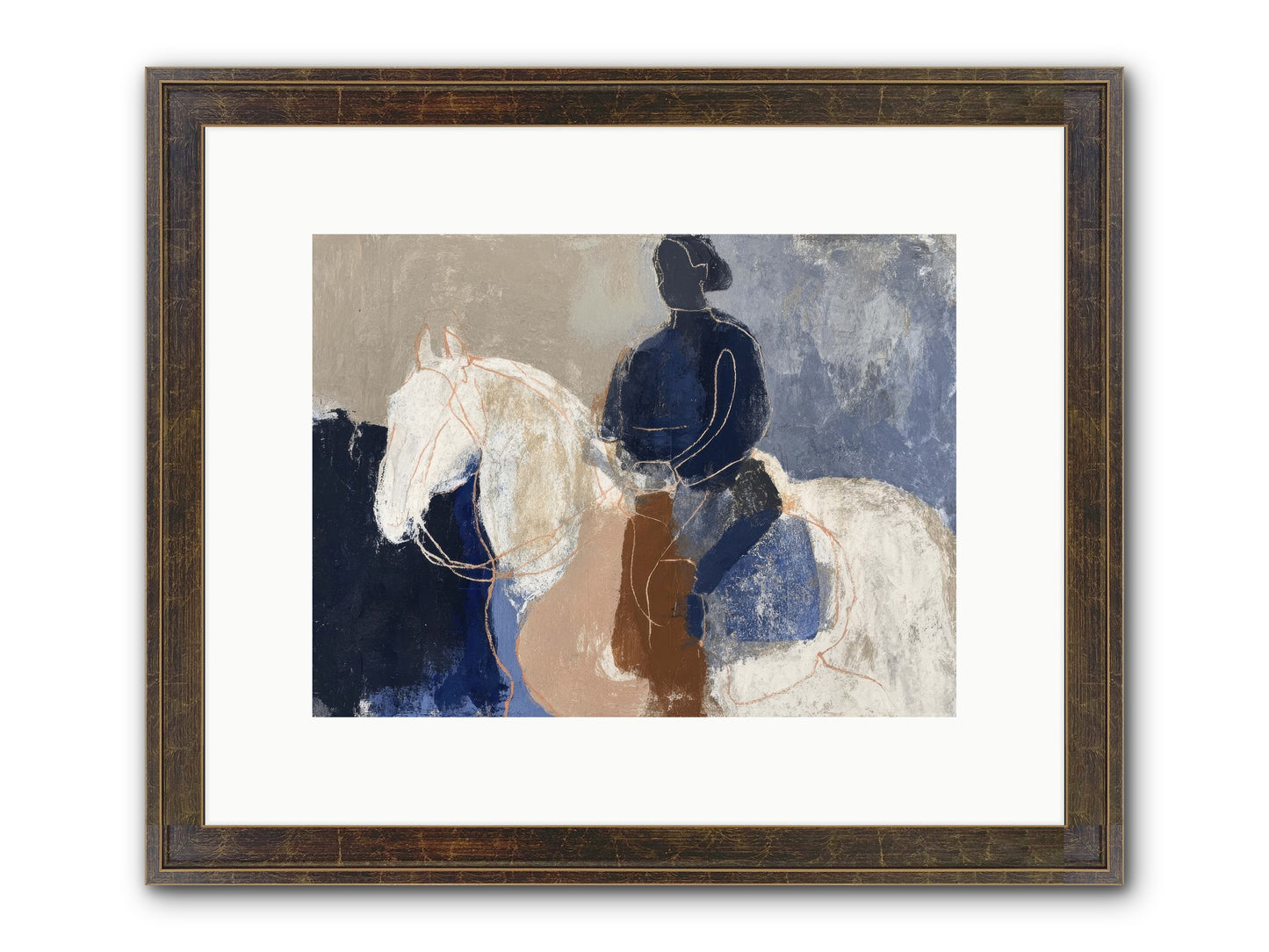 Threshold & Mane Framed Print - Slimwoods Black/Gold 12x9