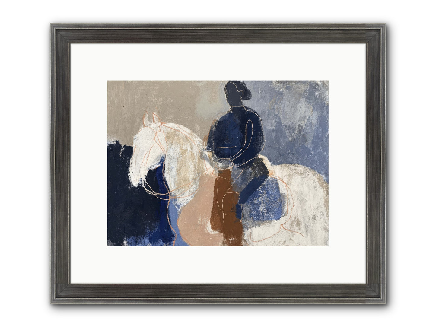 Threshold & Mane Framed Print - Slimwoods Black/Silver 12x9
